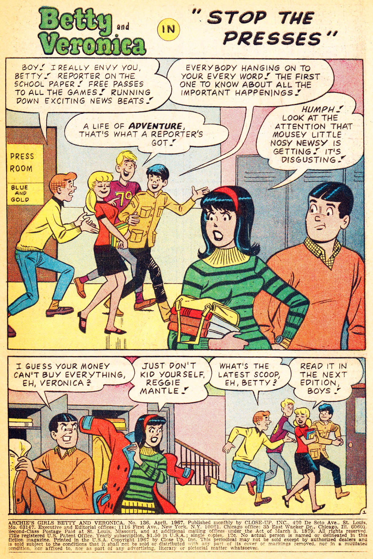 Read online Archie's Girls Betty and Veronica comic -  Issue #136 - 3