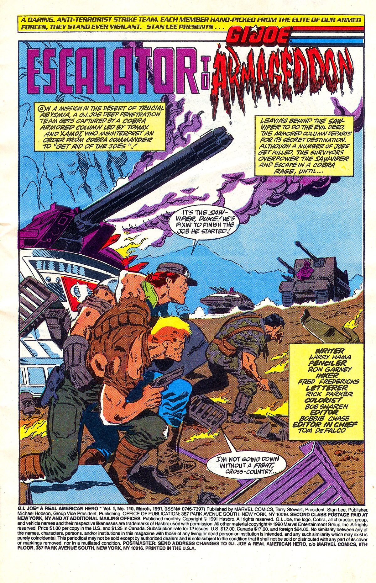 G.I. Joe: A Real American Hero 110 Page 1