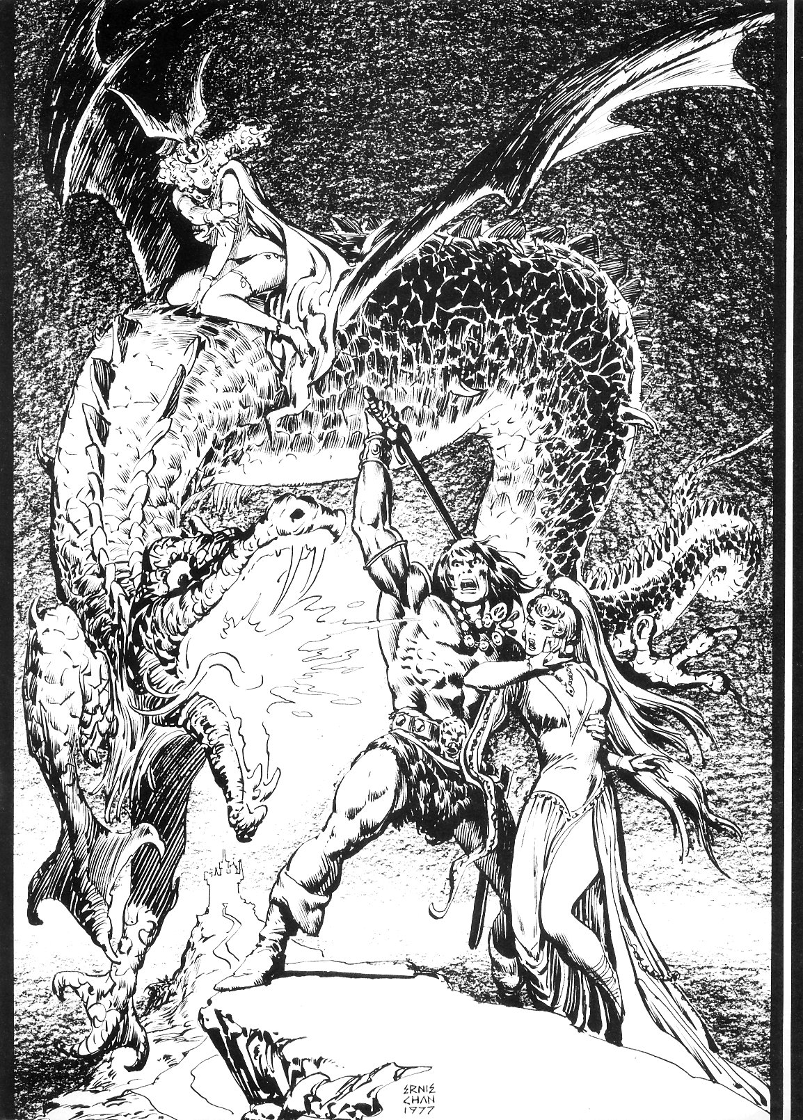 Read online The Savage Sword Of Conan comic -  Issue #21 - 2