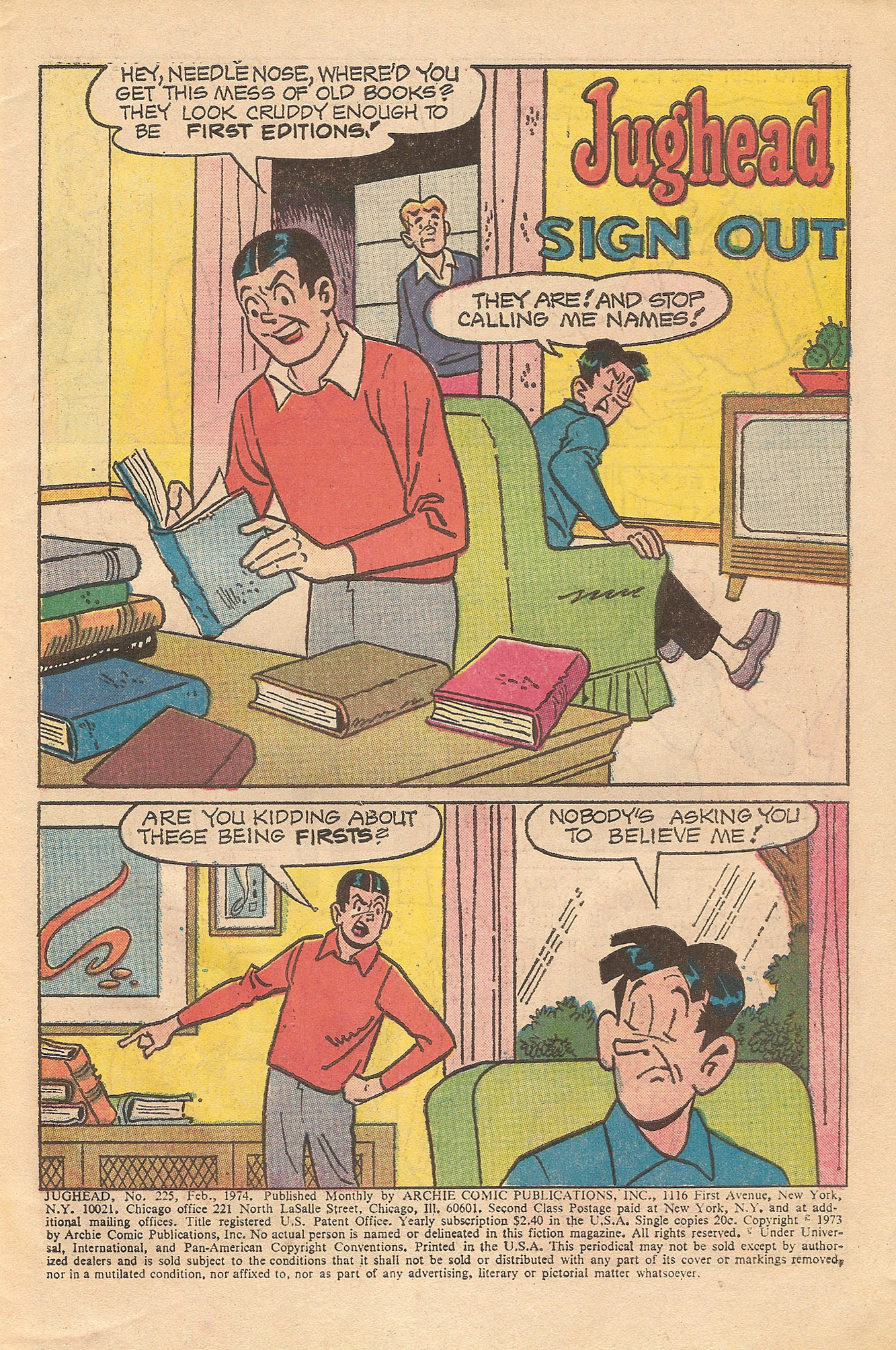 Read online Jughead (1965) comic -  Issue #225 - 3