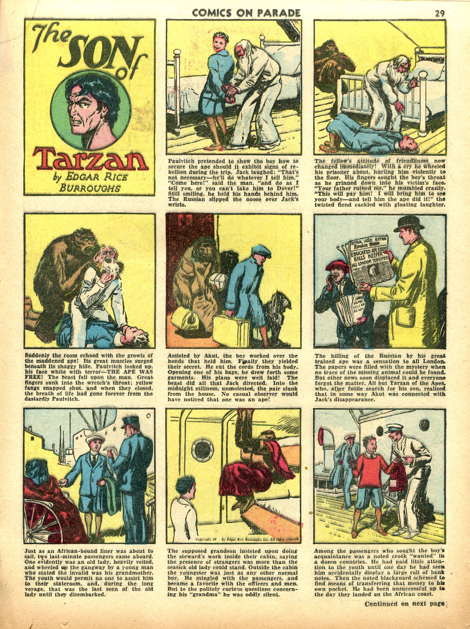 Read online Comics on Parade comic -  Issue #23 - 31