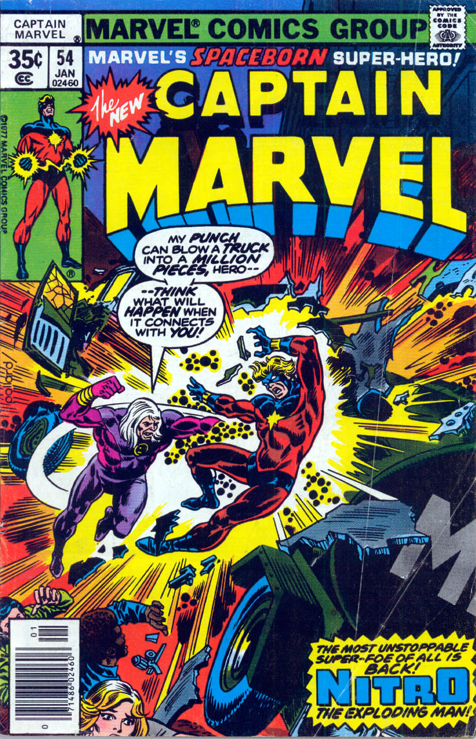 Read online Captain Marvel (1968) comic -  Issue #54 - 1