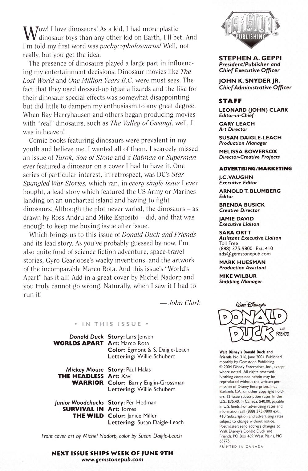 Read online Walt Disney's Donald Duck and Friends comic -  Issue #316 - 2