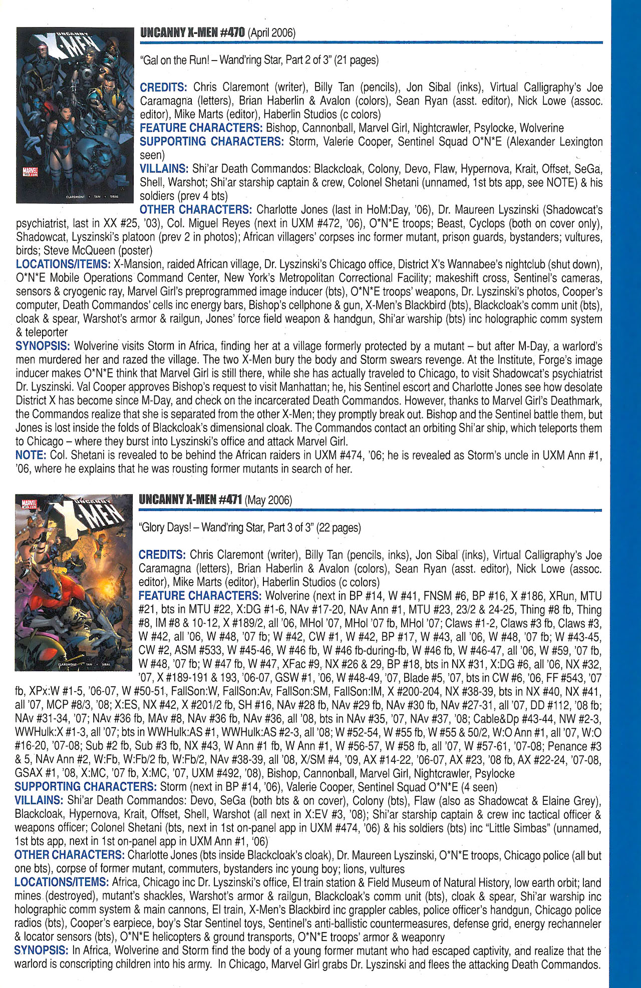 Read online Official Index to the Marvel Universe comic -  Issue #12 - 55