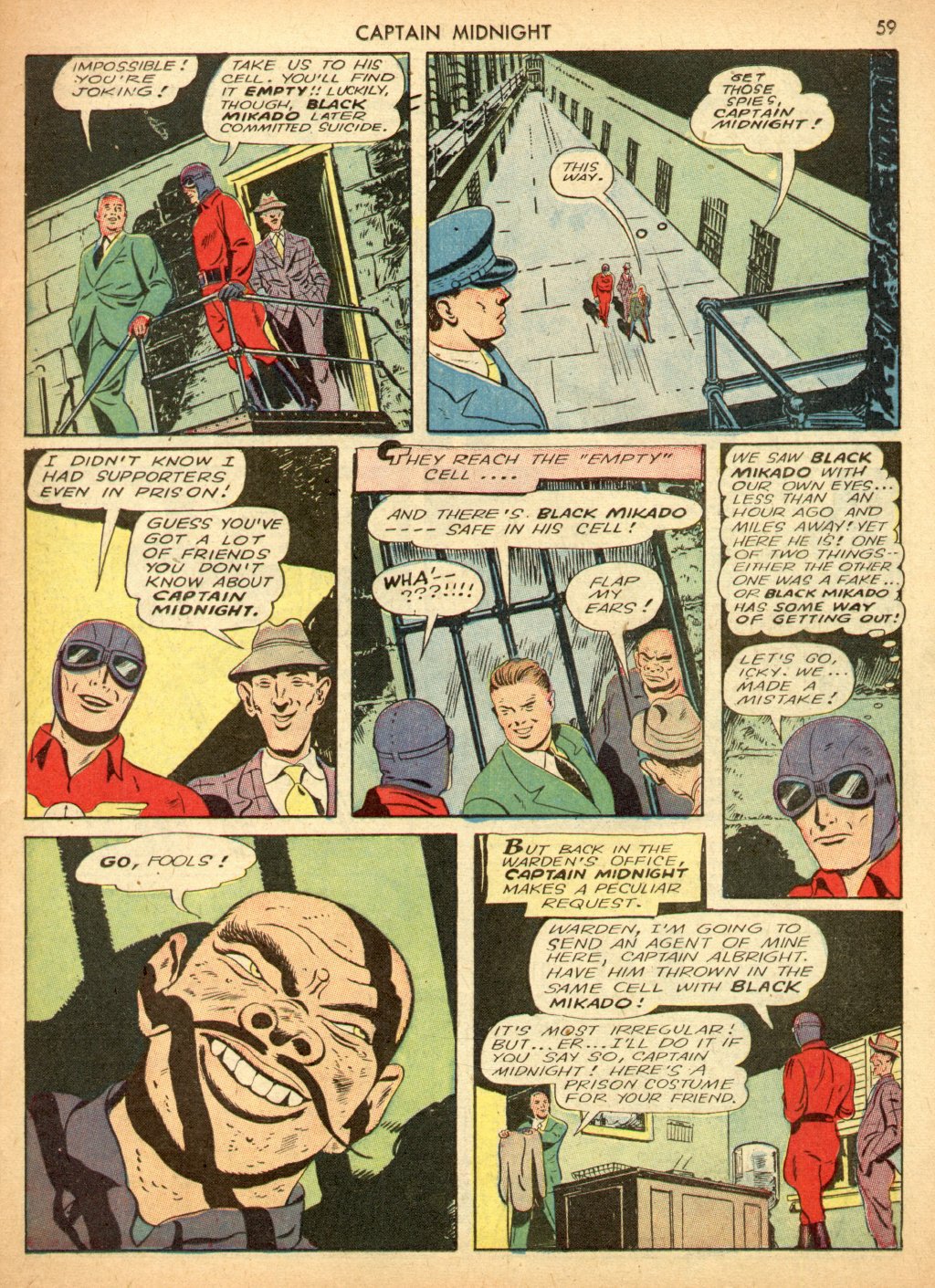 Read online Captain Midnight (1942) comic -  Issue #3 - 59