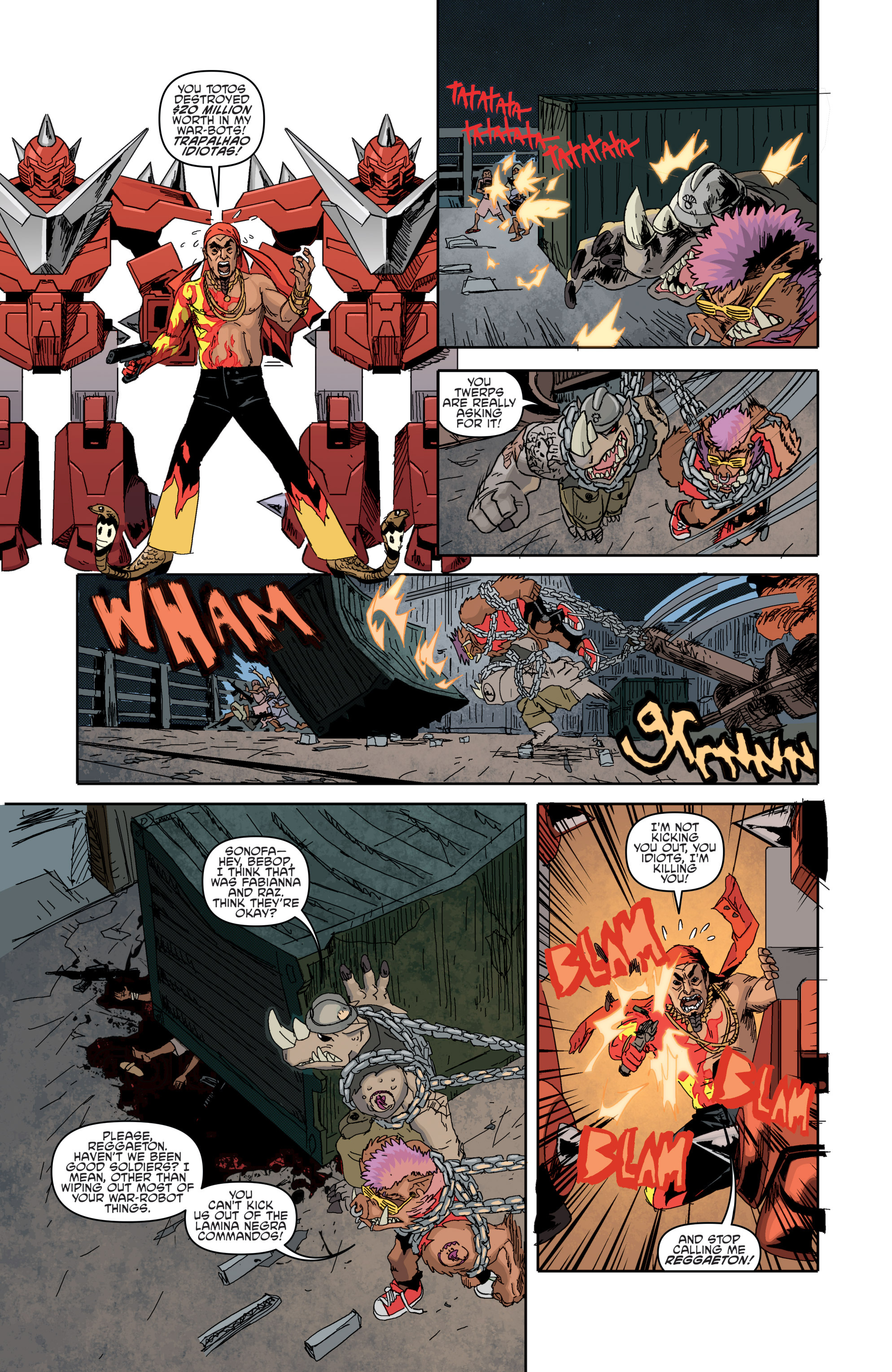 Read online Teenage Mutant Ninja Turtles Bebop & Rocksteady Destroy Everything comic -  Issue #1 - 8