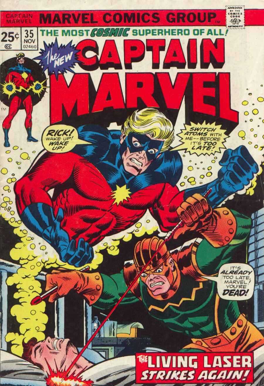 Read online Captain Marvel (1968) comic -  Issue #35 - 1