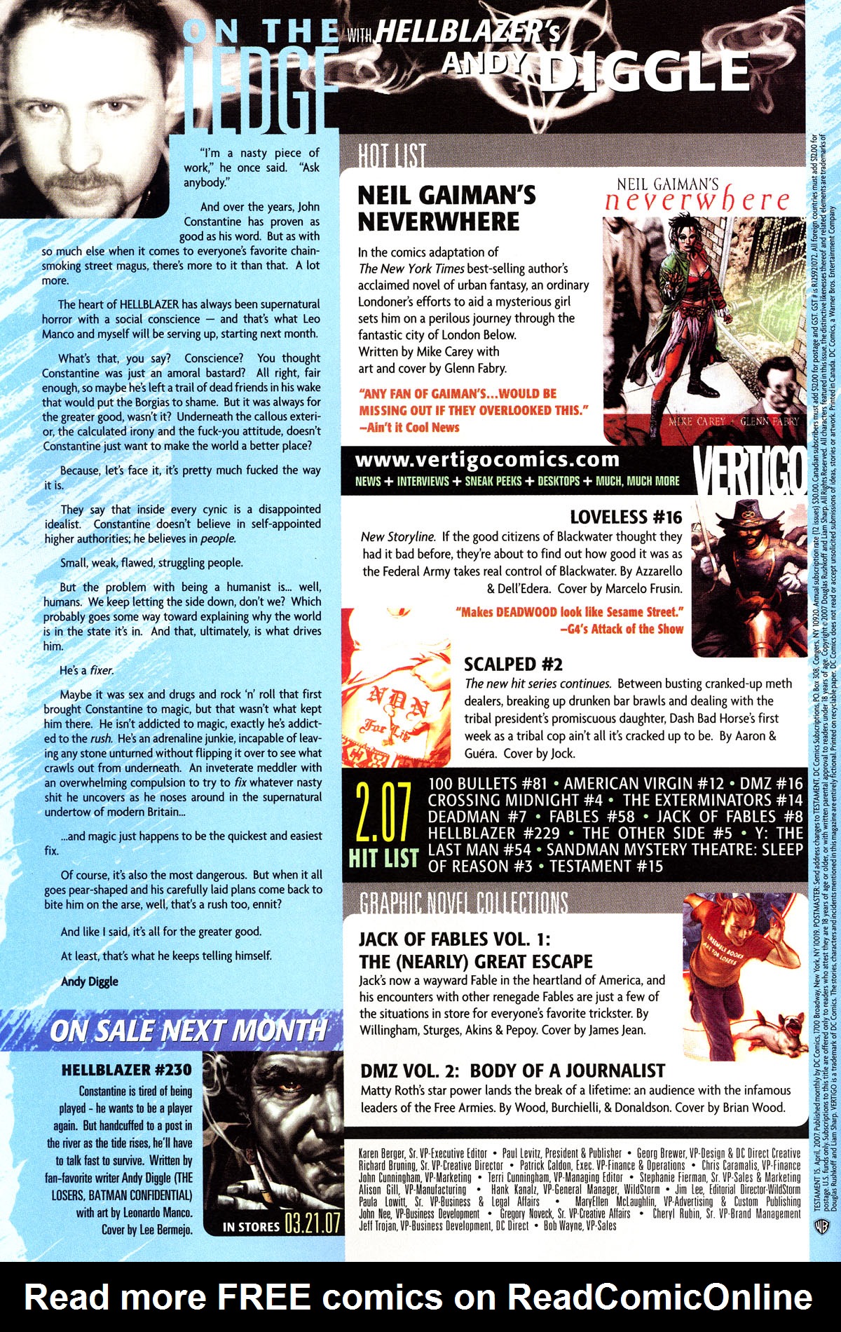 Read online Testament comic -  Issue #15 - 22