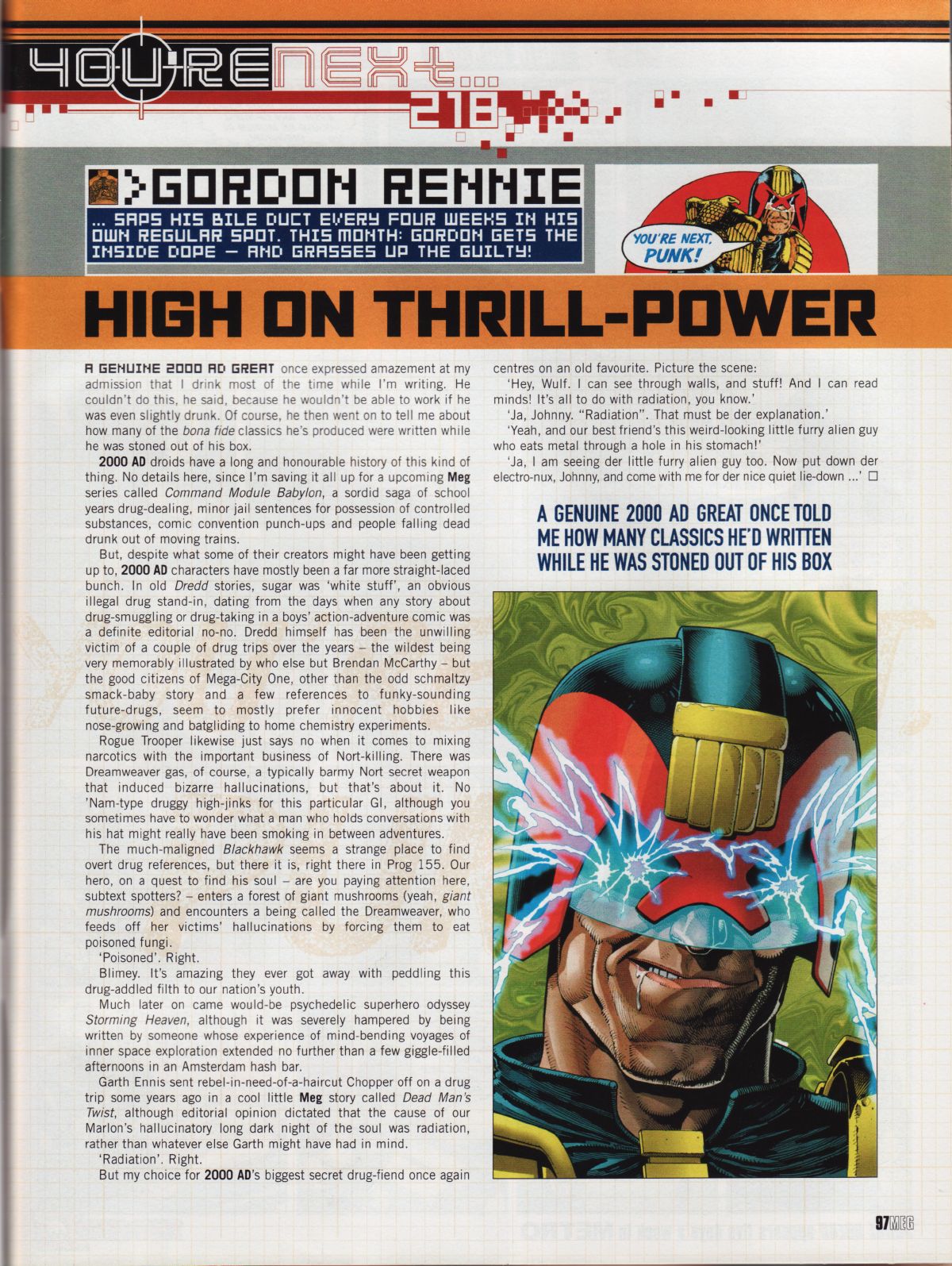 Judge Dredd Megazine (Vol. 5) issue 218 - Page 97