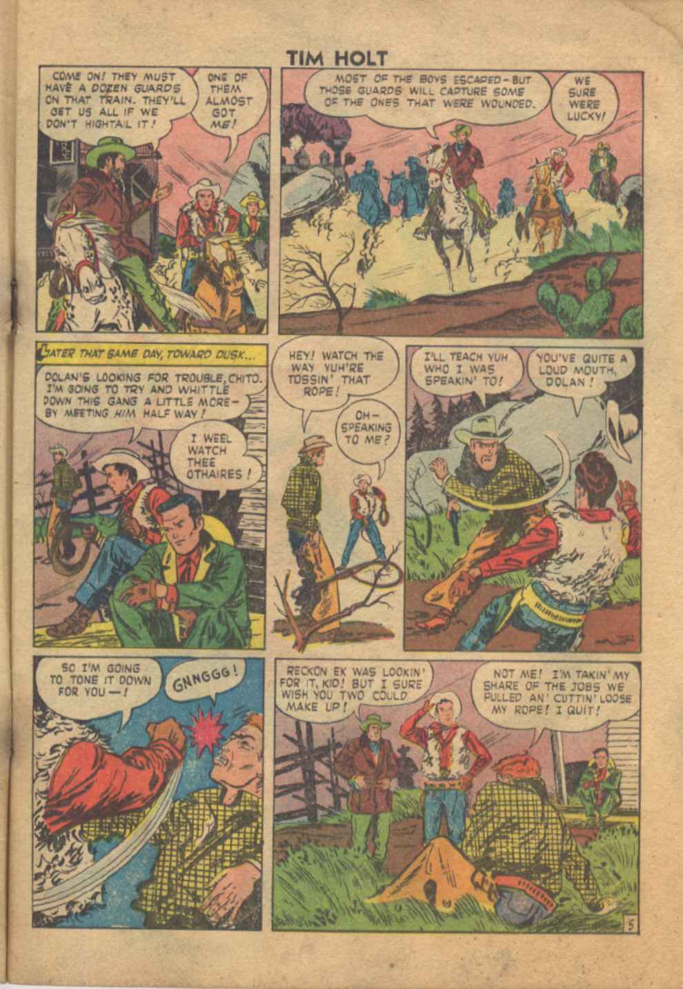 Read online Tim Holt comic -  Issue #14 - 7