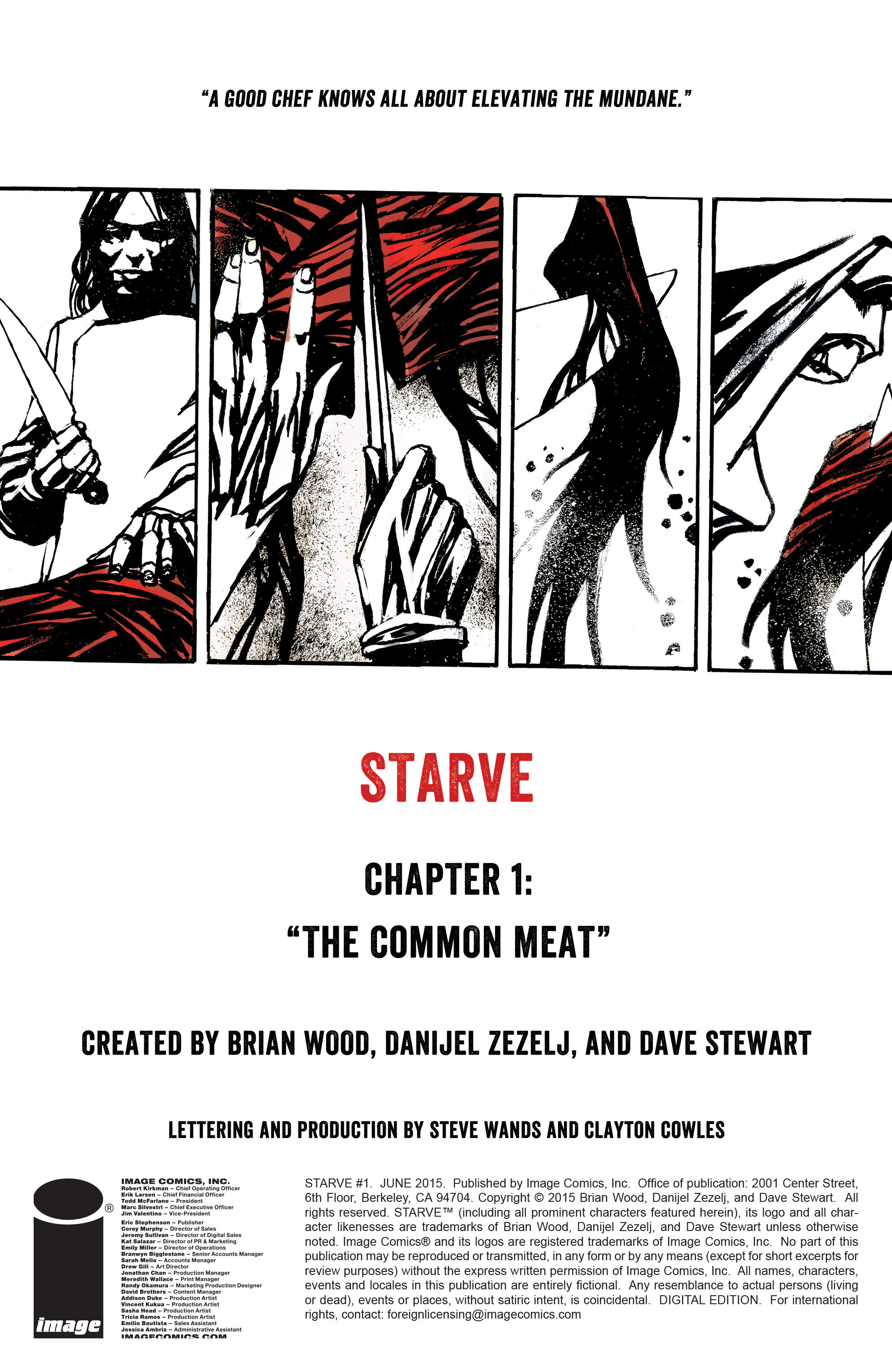 Read online Starve comic -  Issue #1 - 2