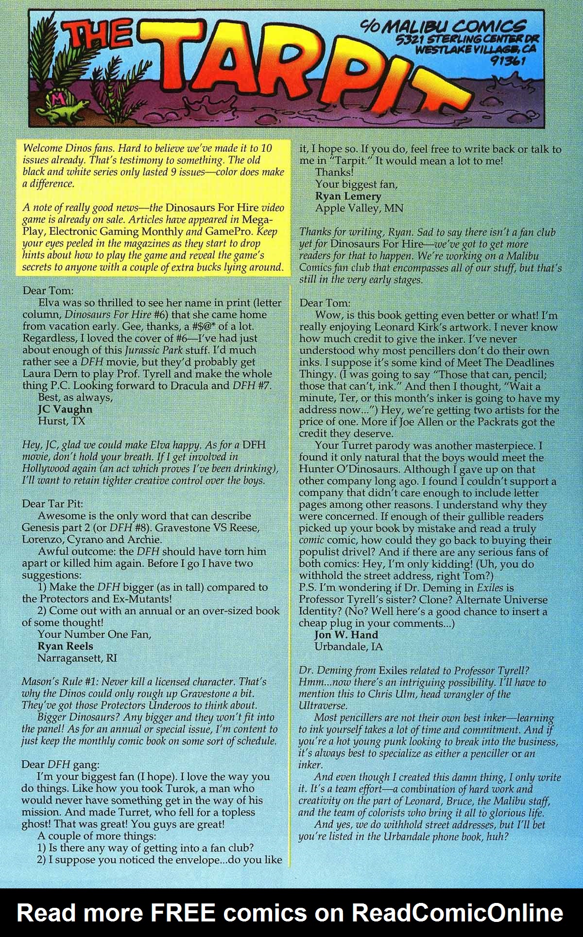 Read online Dinosaurs For Hire comic -  Issue #10 - 19