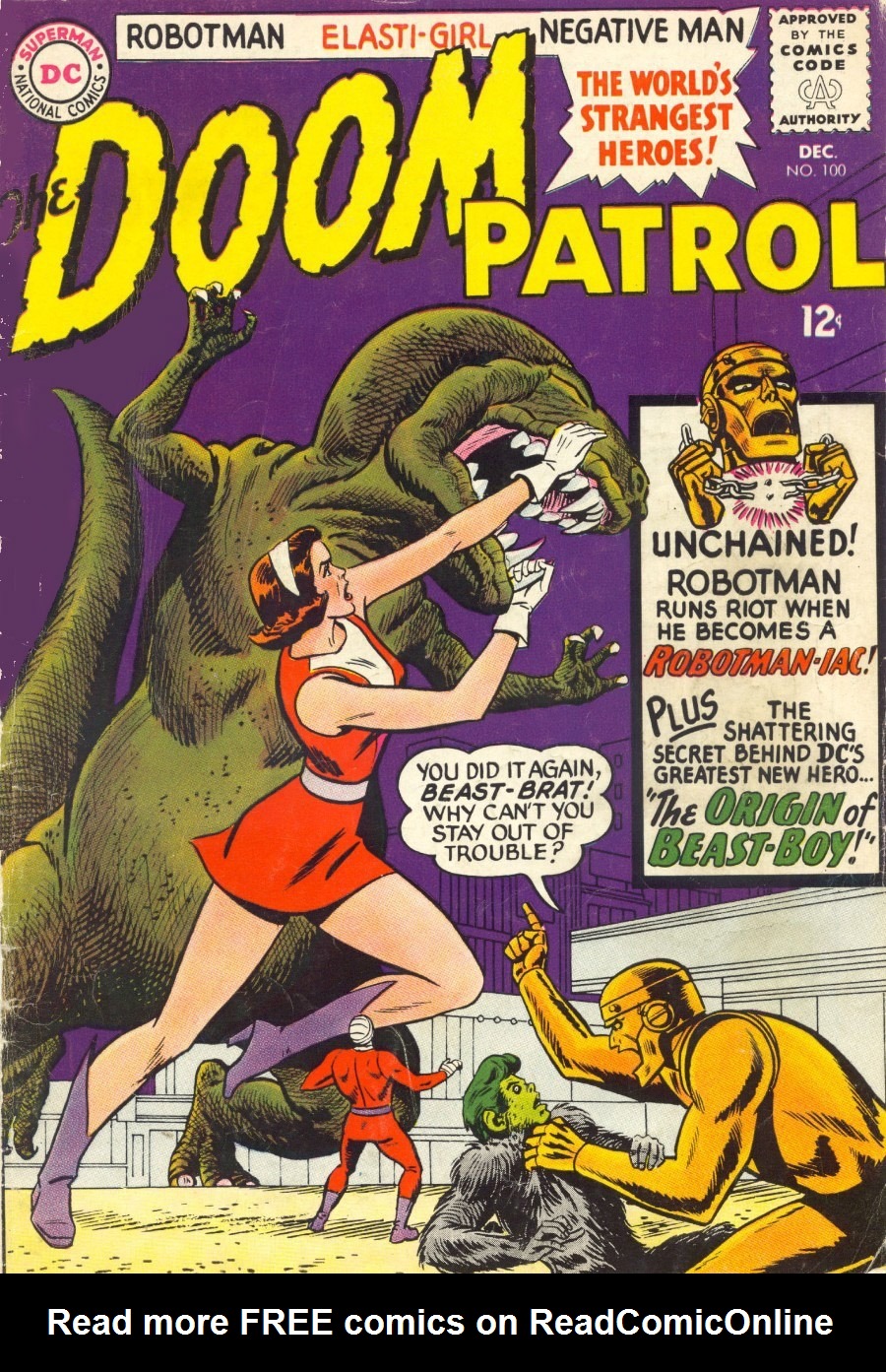 Read online Doom Patrol (1964) comic -  Issue #100 - 1