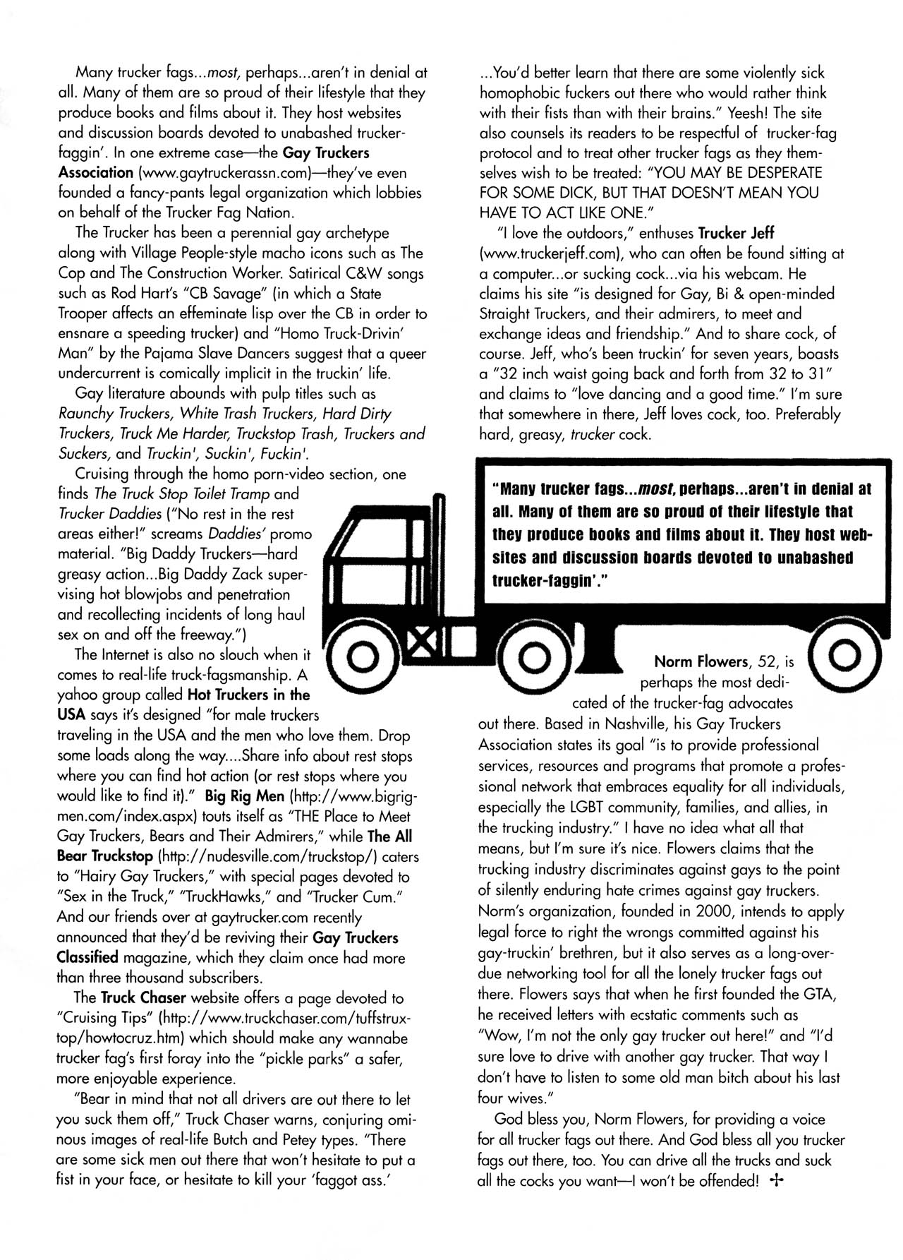 Read online Trucker Fags in Denial comic -  Issue # Full - 32
