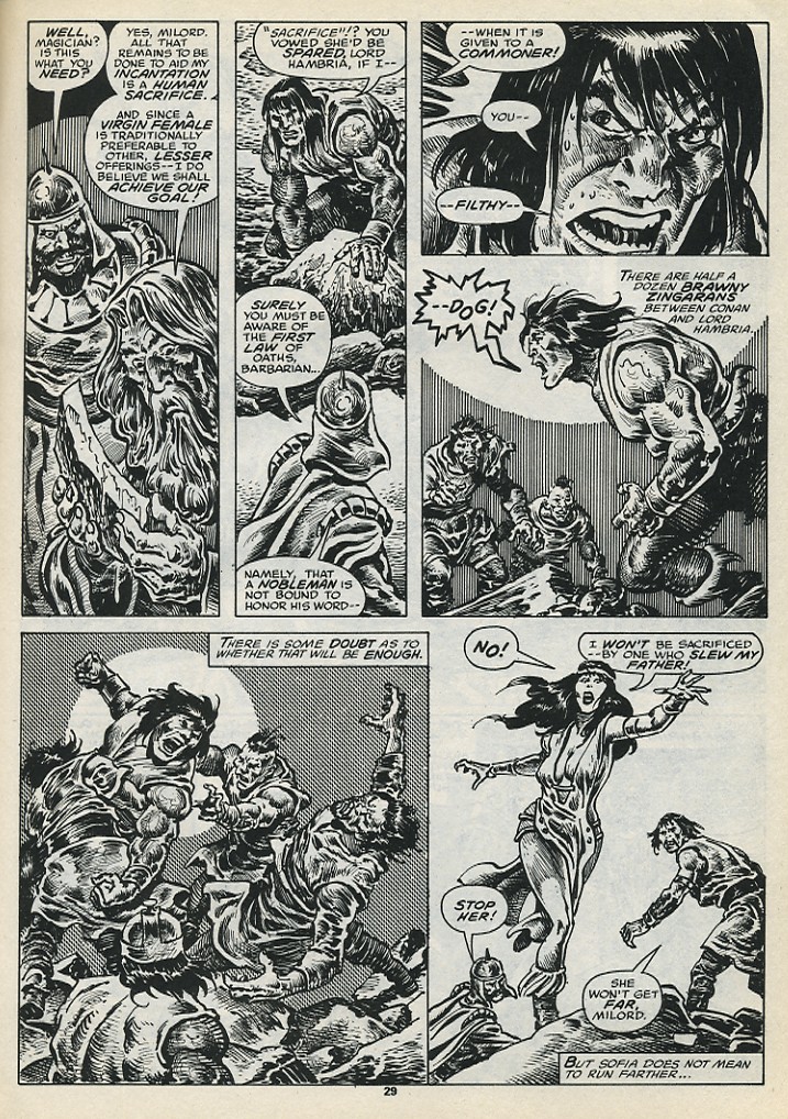 Read online The Savage Sword Of Conan comic -  Issue #199 - 31