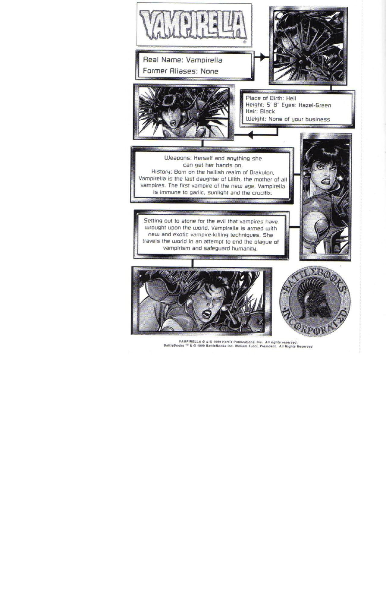 Read online Vampirella: Hell on Earth Battlebook: Streets of Fire comic -  Issue # Full - 16