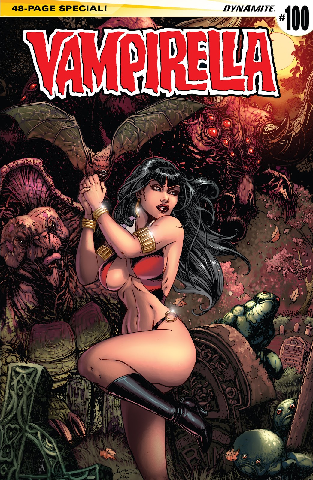 <{ $series->title }} issue Vampirella (2014) Issue #100 - Page 1