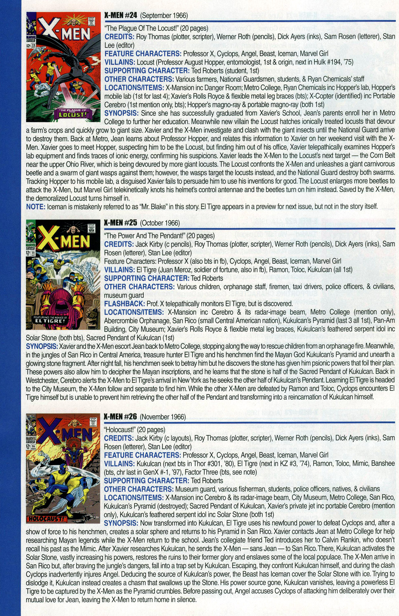 Read online Official Index to the Marvel Universe comic -  Issue #1 - 54