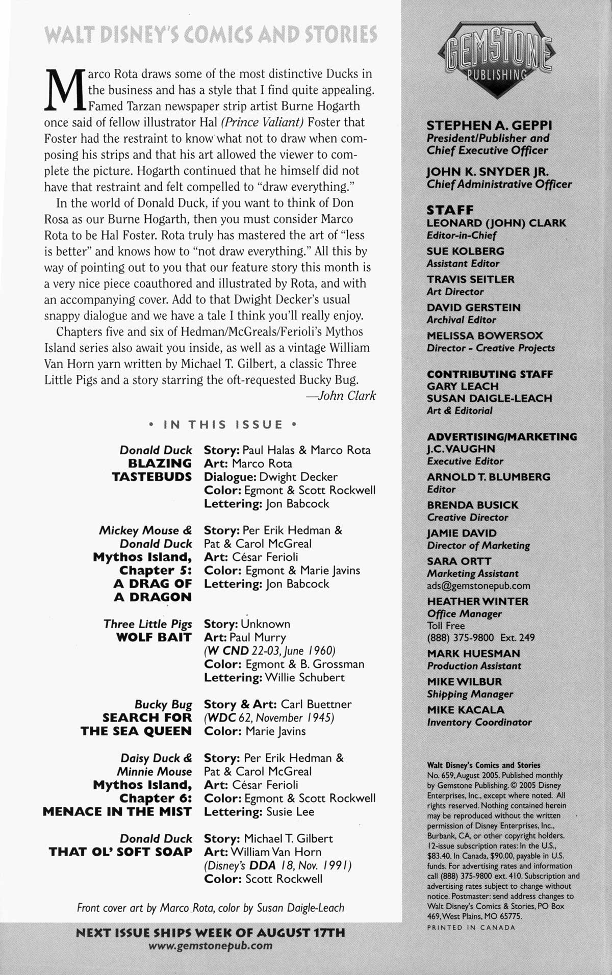 Read online Walt Disney's Comics and Stories comic -  Issue #659 - 2