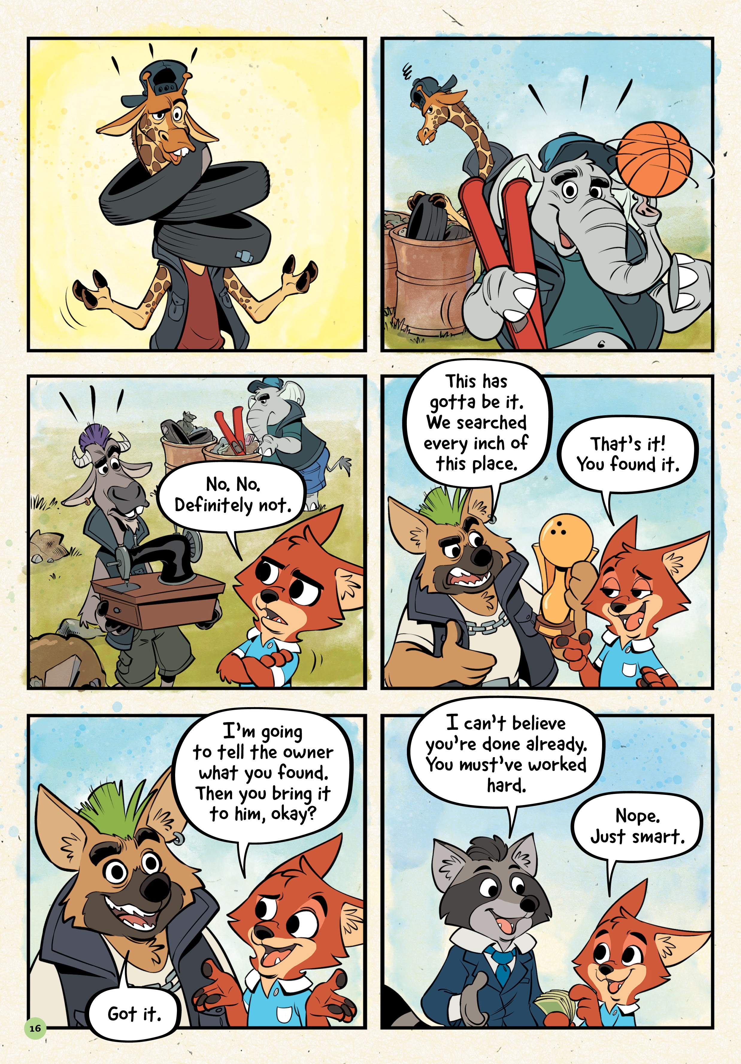 Read online Zootopia: A Hard Day's Work comic -  Issue # Full - 16