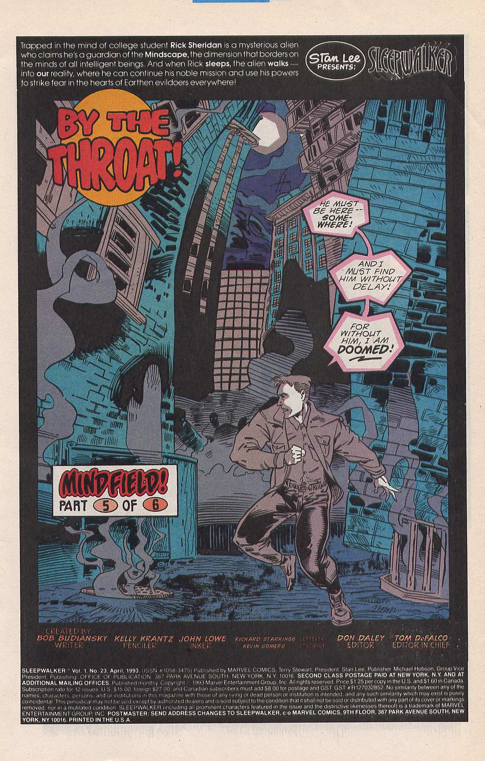 Read online Sleepwalker comic -  Issue #23 - 2