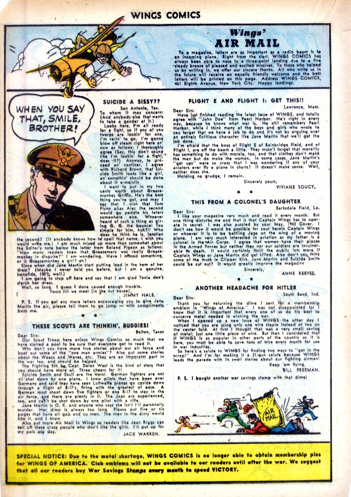 Read online Wings Comics comic -  Issue #39 - 36