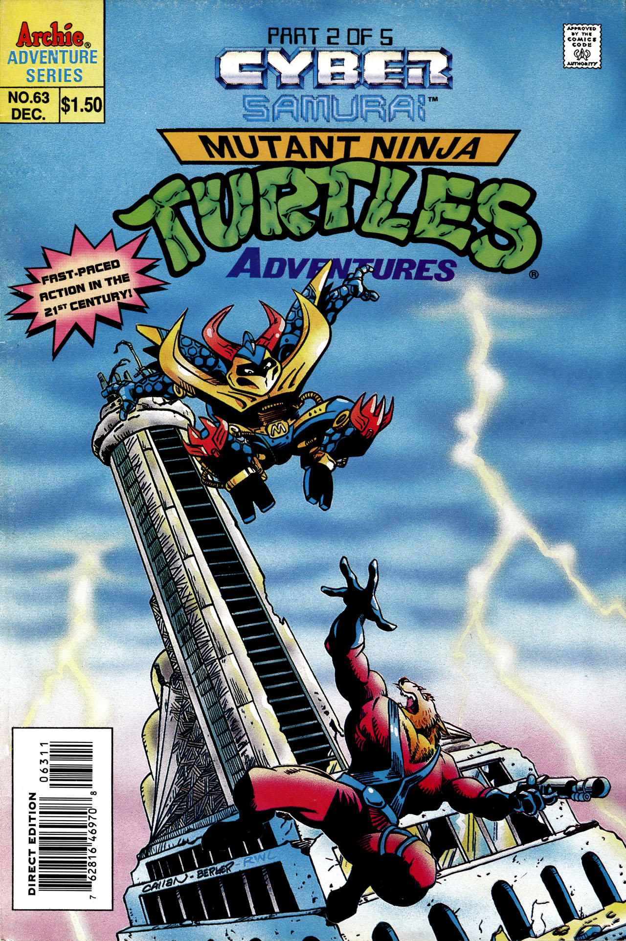 Read online Teenage Mutant Ninja Turtles Adventures (1989) comic -  Issue #63 - 1