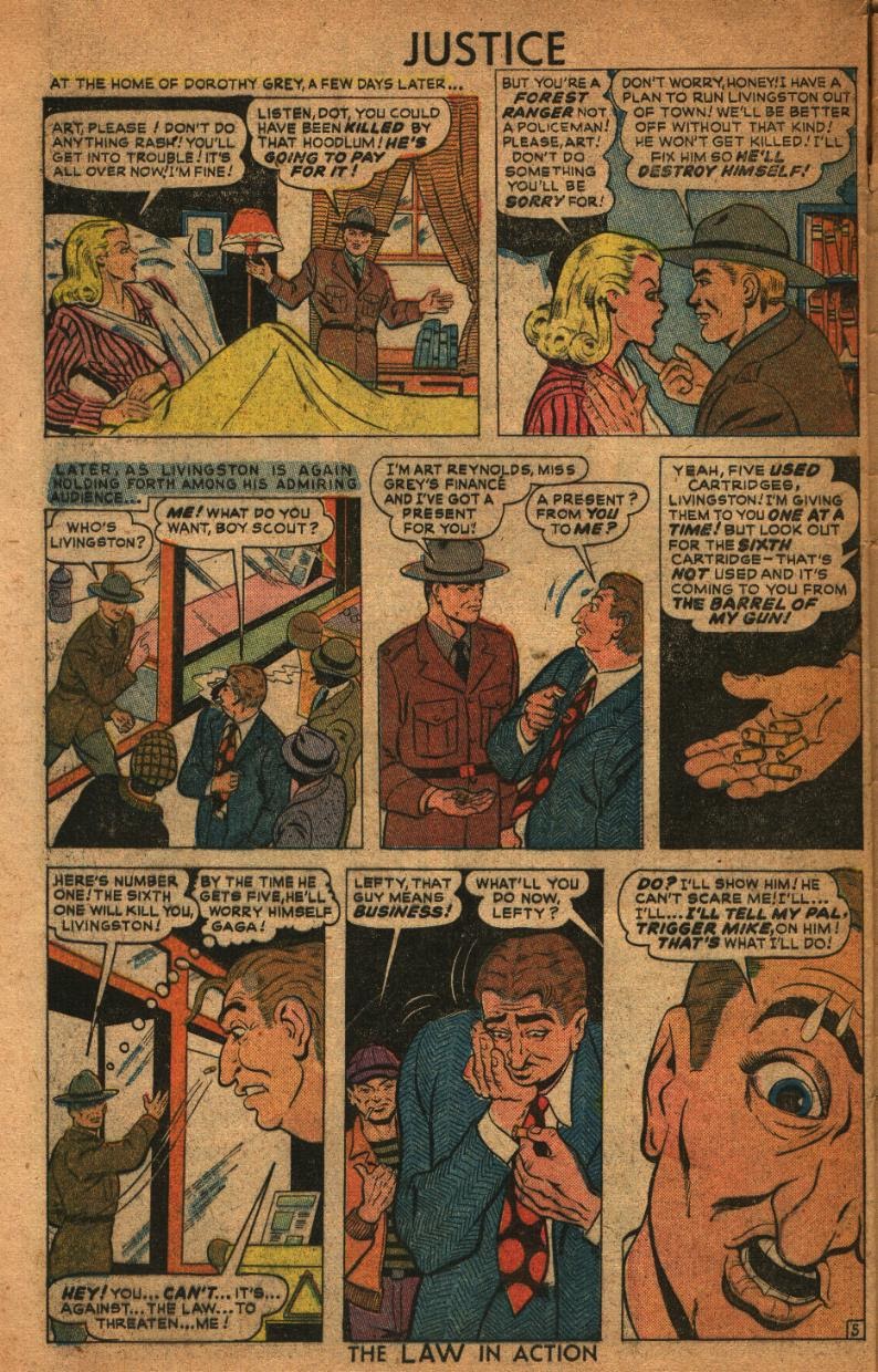 Read online Justice Comics (1948) comic -  Issue #6 - 46