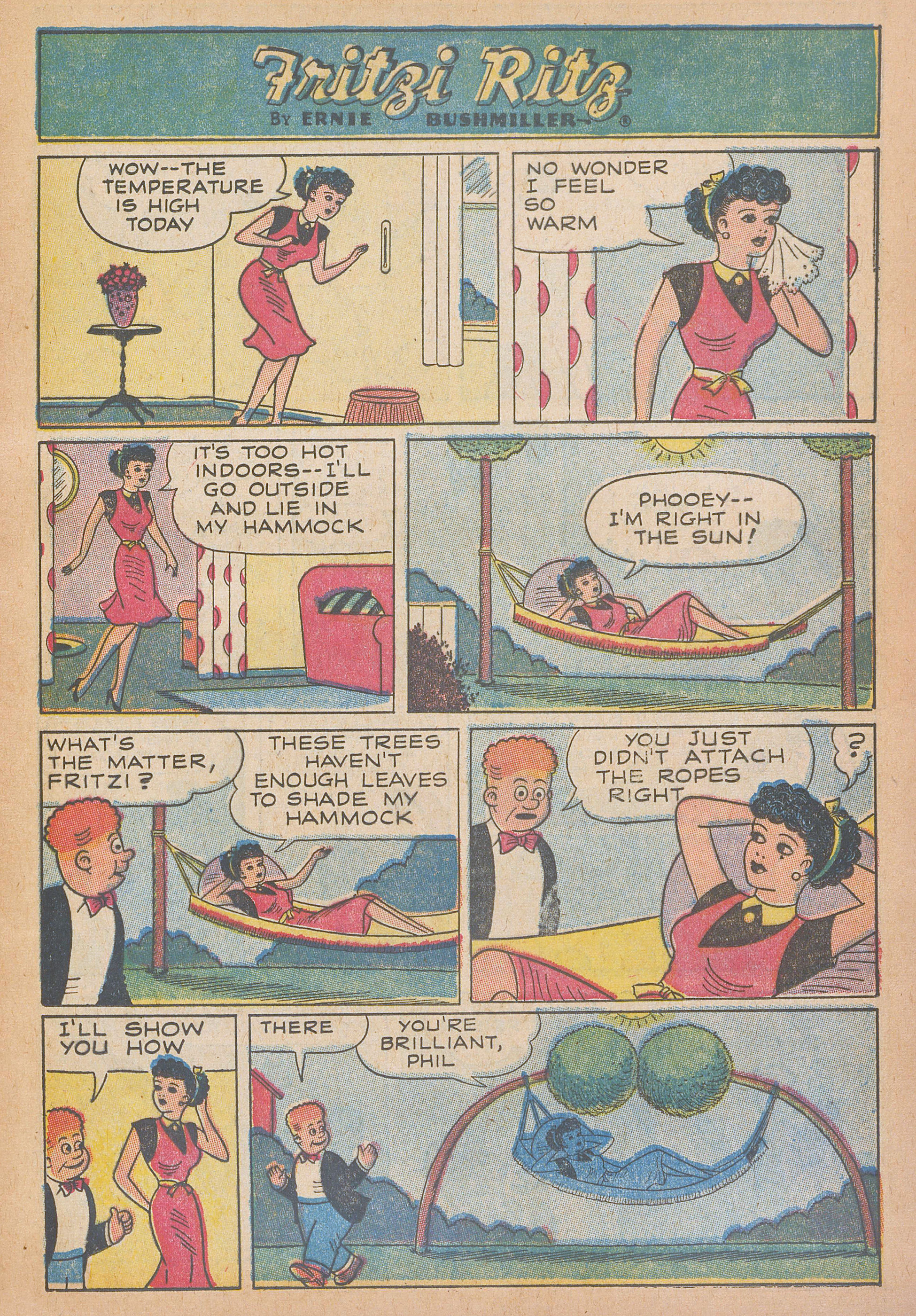 Read online Fritzi Ritz (1953) comic -  Issue #55 - 13