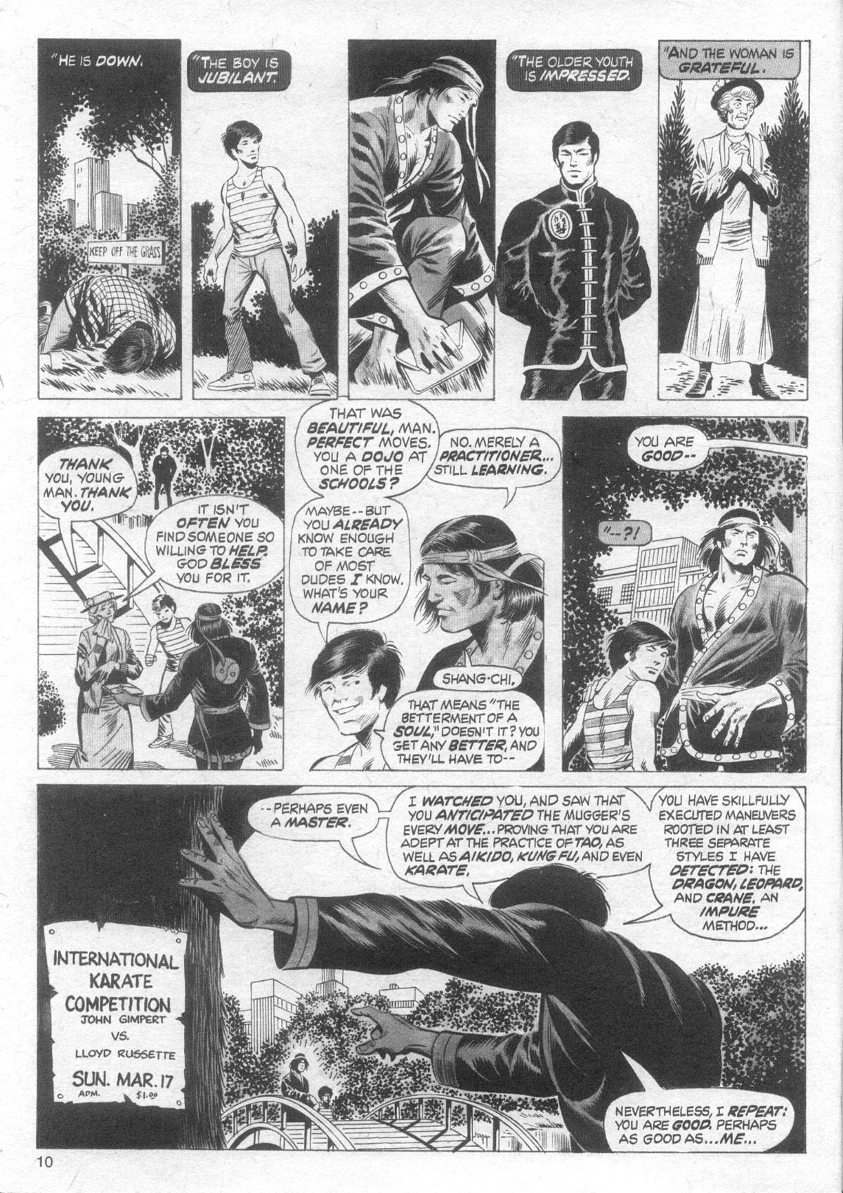 Read online The Deadly Hands of Kung Fu comic -  Issue #9 - 11