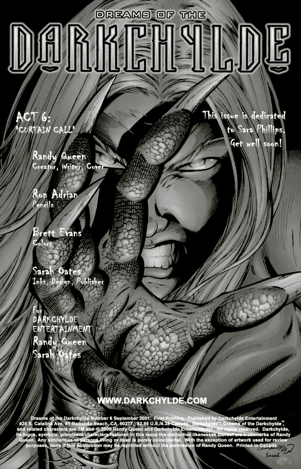Read online Dreams of the Darkchylde comic -  Issue #6 - 2