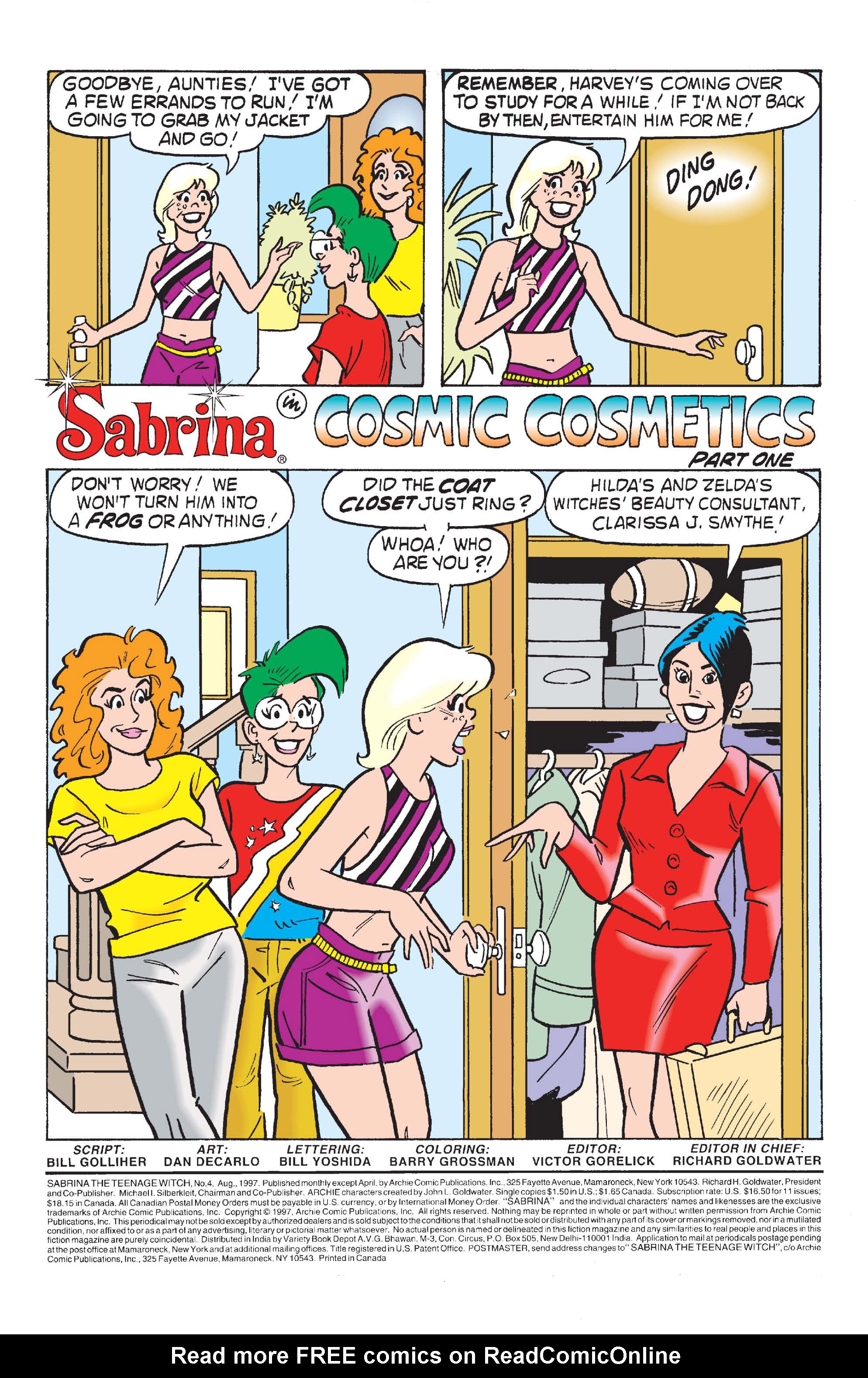 Read online Sabrina the Teenage Witch (1997) comic -  Issue #4 - 2