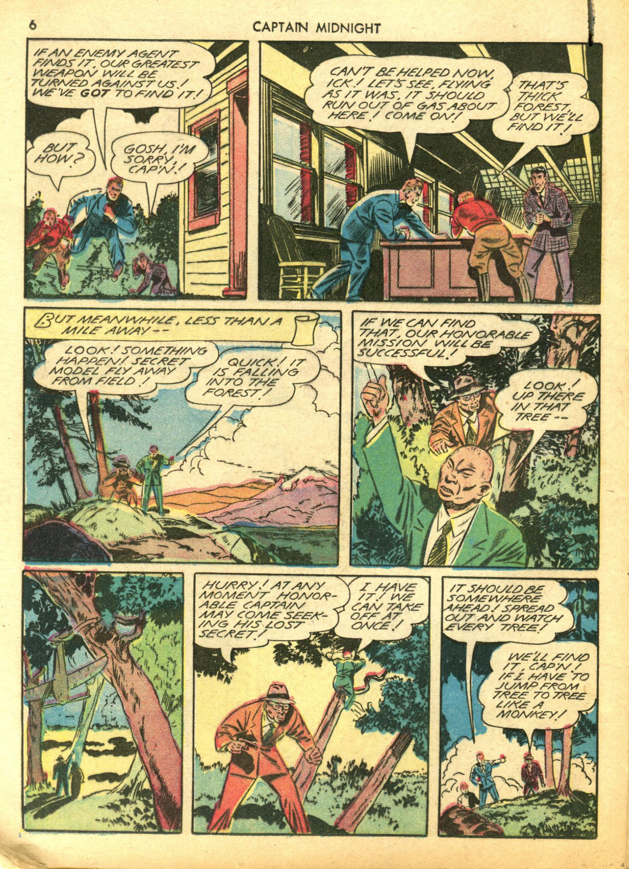 Read online Captain Midnight (1942) comic -  Issue #5 - 6