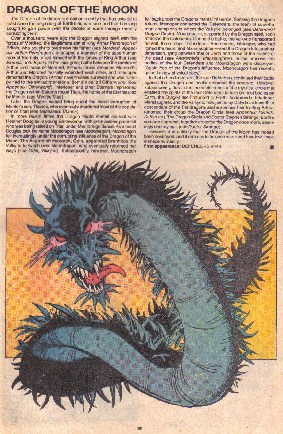 Read online The Official Handbook of the Marvel Universe: Update '89 comic -  Issue #2 - 41
