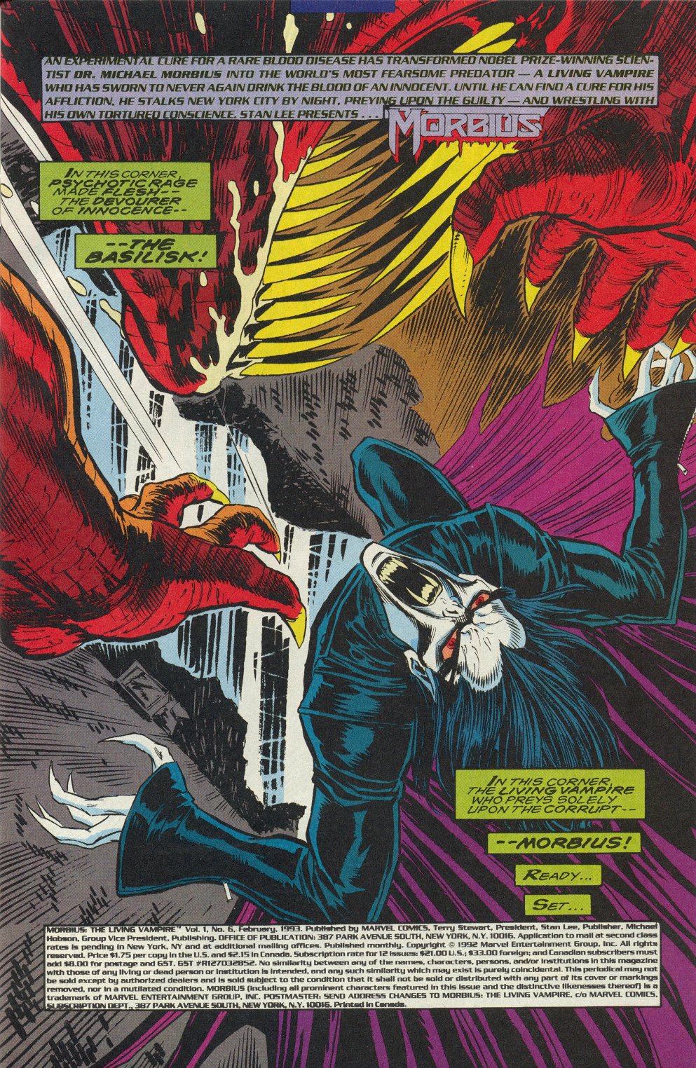 Read online Morbius: The Living Vampire (1992) comic -  Issue #6 - 2