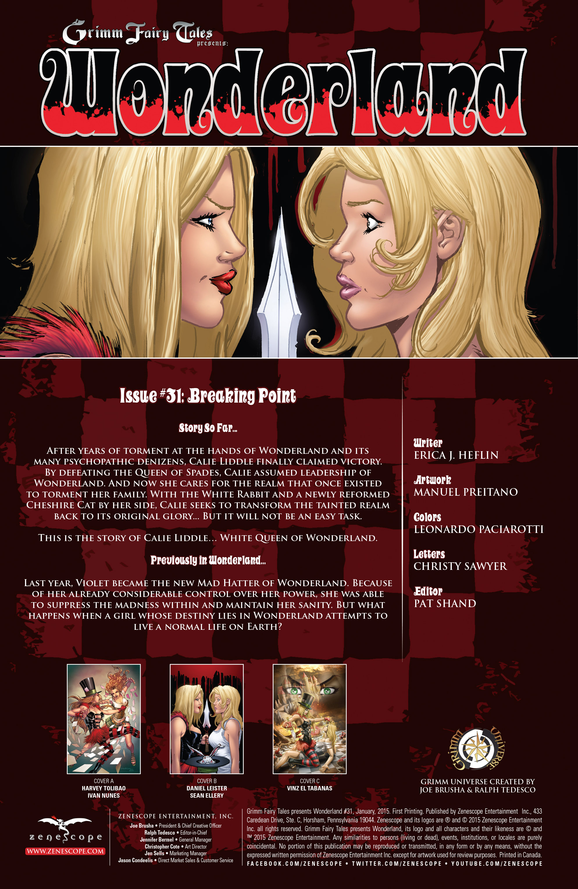 Read online Grimm Fairy Tales presents Wonderland comic -  Issue #31 - 2