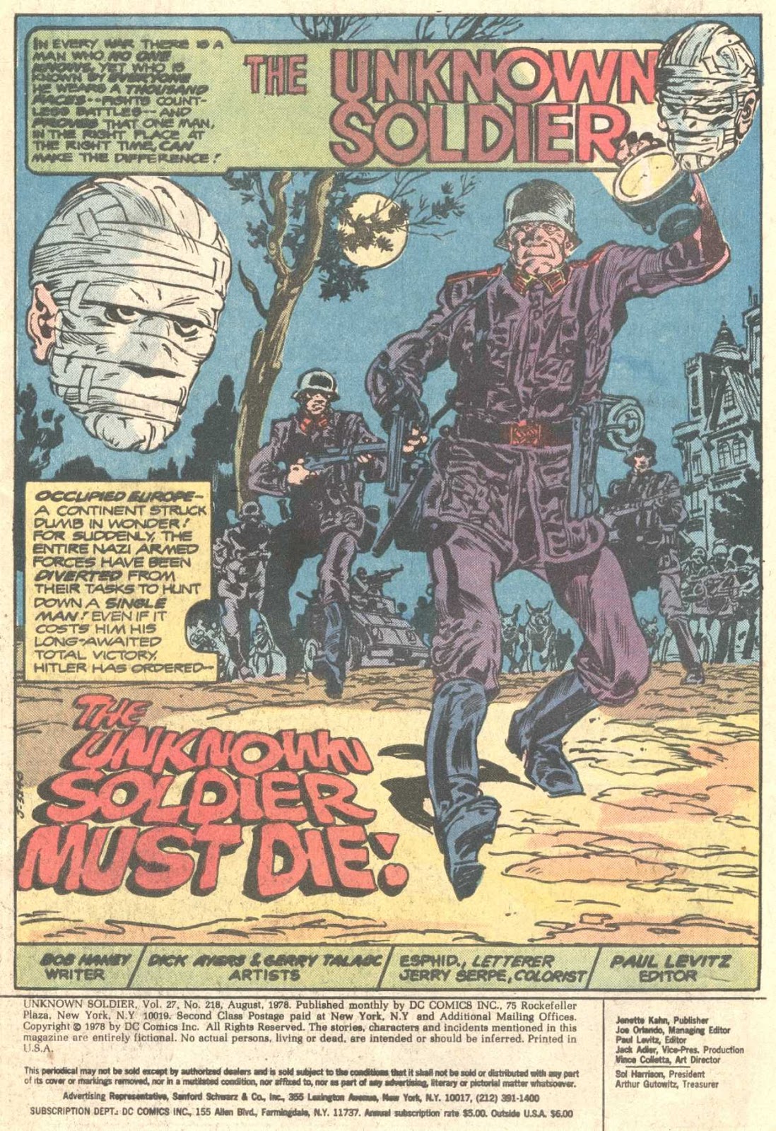 Unknown Soldier (1977) Issue #218 #14 - English 3