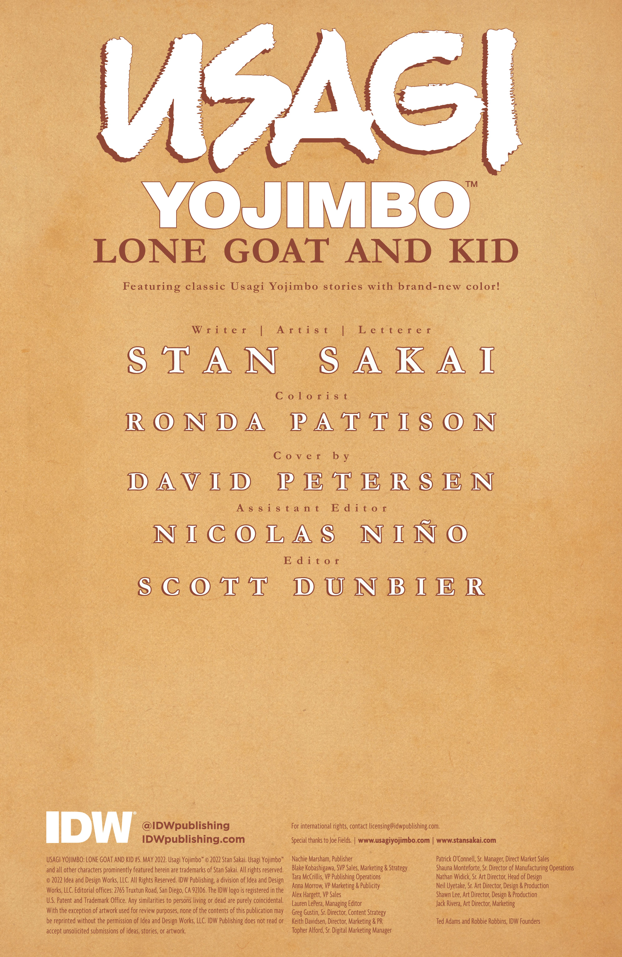Read online Usagi Yojimbo: Lone Goat and Kid comic -  Issue #5 - 2