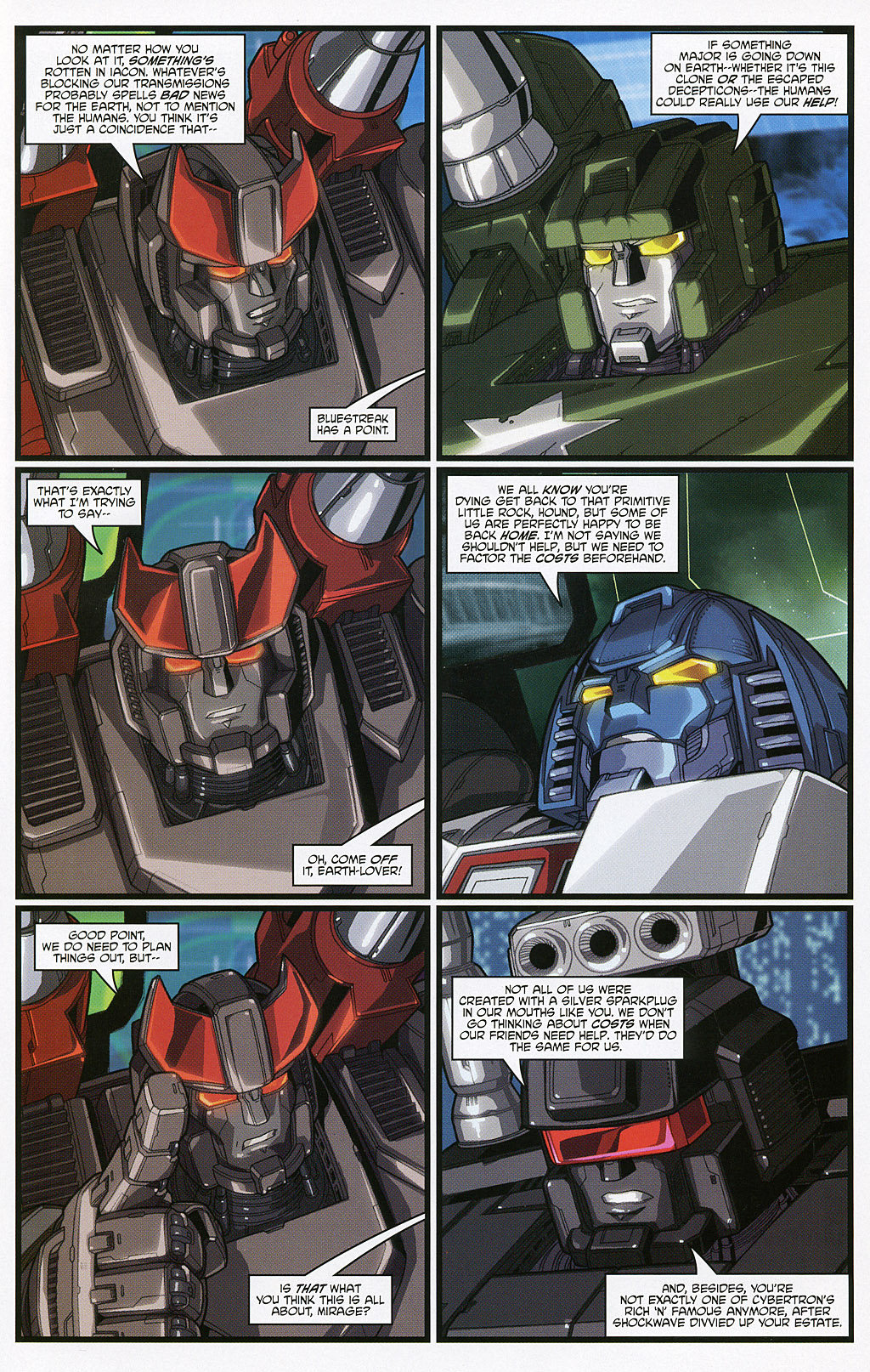 Read online Transformers: Generation 1 (2004) comic -  Issue #6 - 6