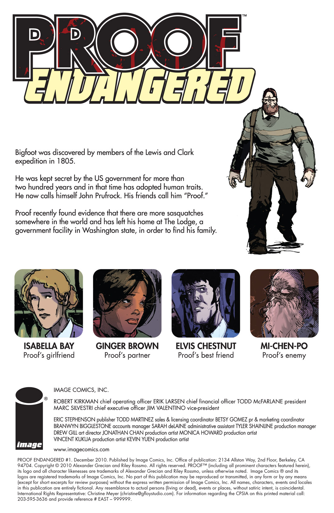 Read online Proof: Endangered comic -  Issue #1 - 2