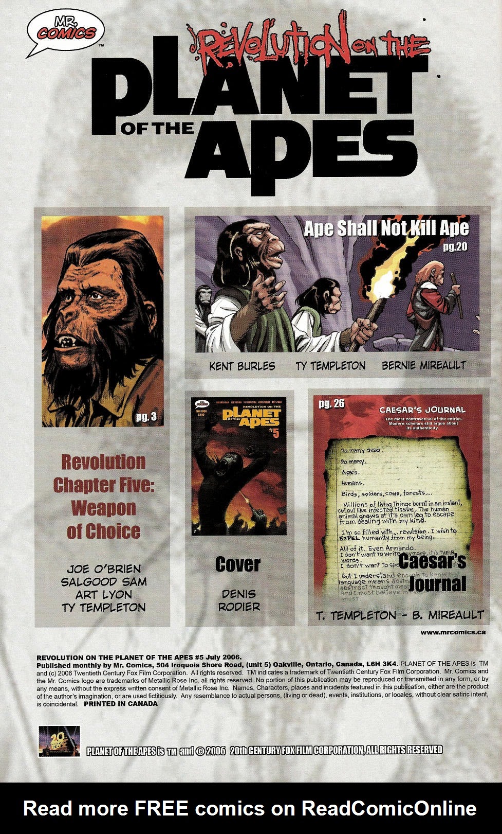 Read online Revolution on the Planet of the Apes comic -  Issue #5 - 2