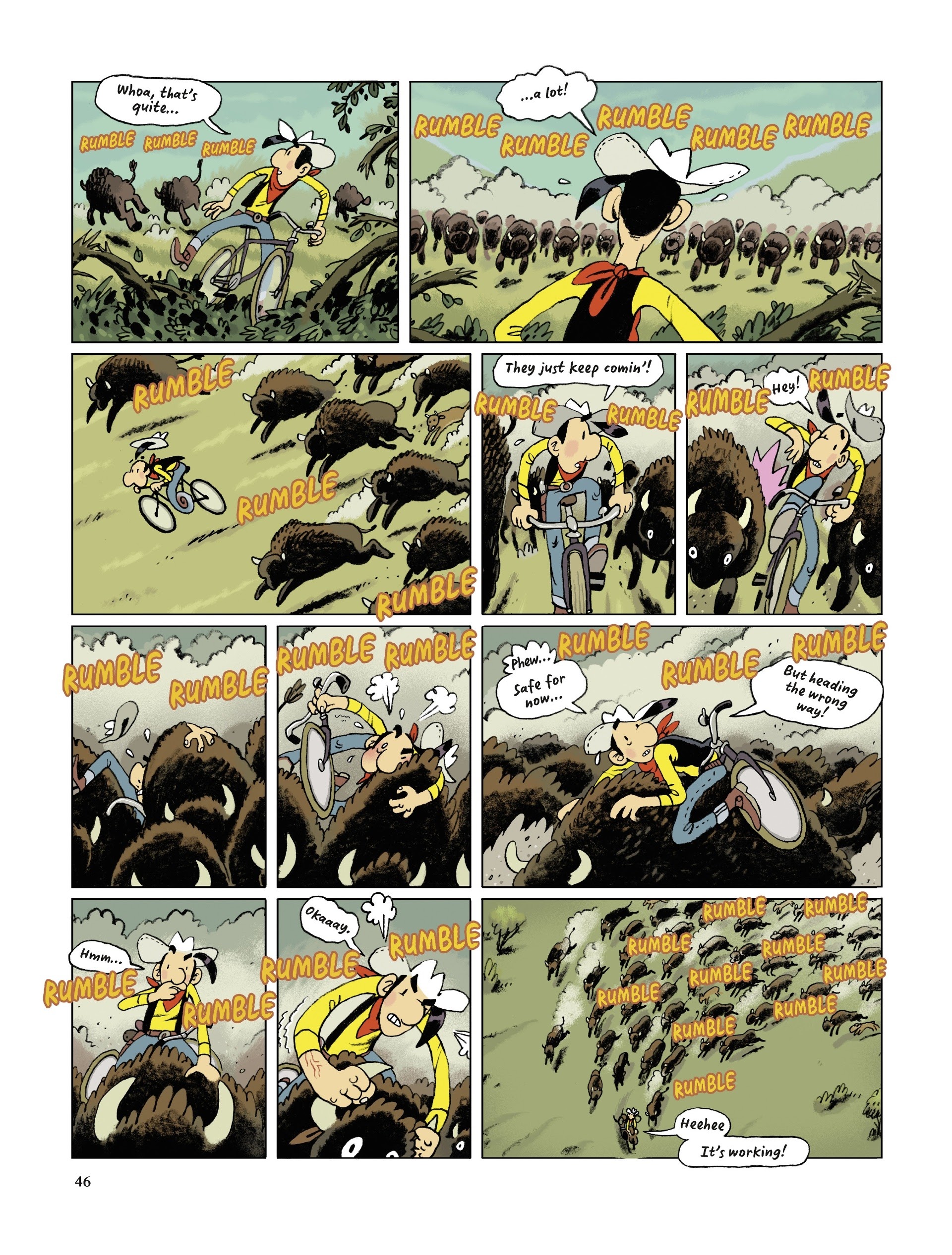 Read online Lucky Luke Saddles Up comic -  Issue # TPB - 46