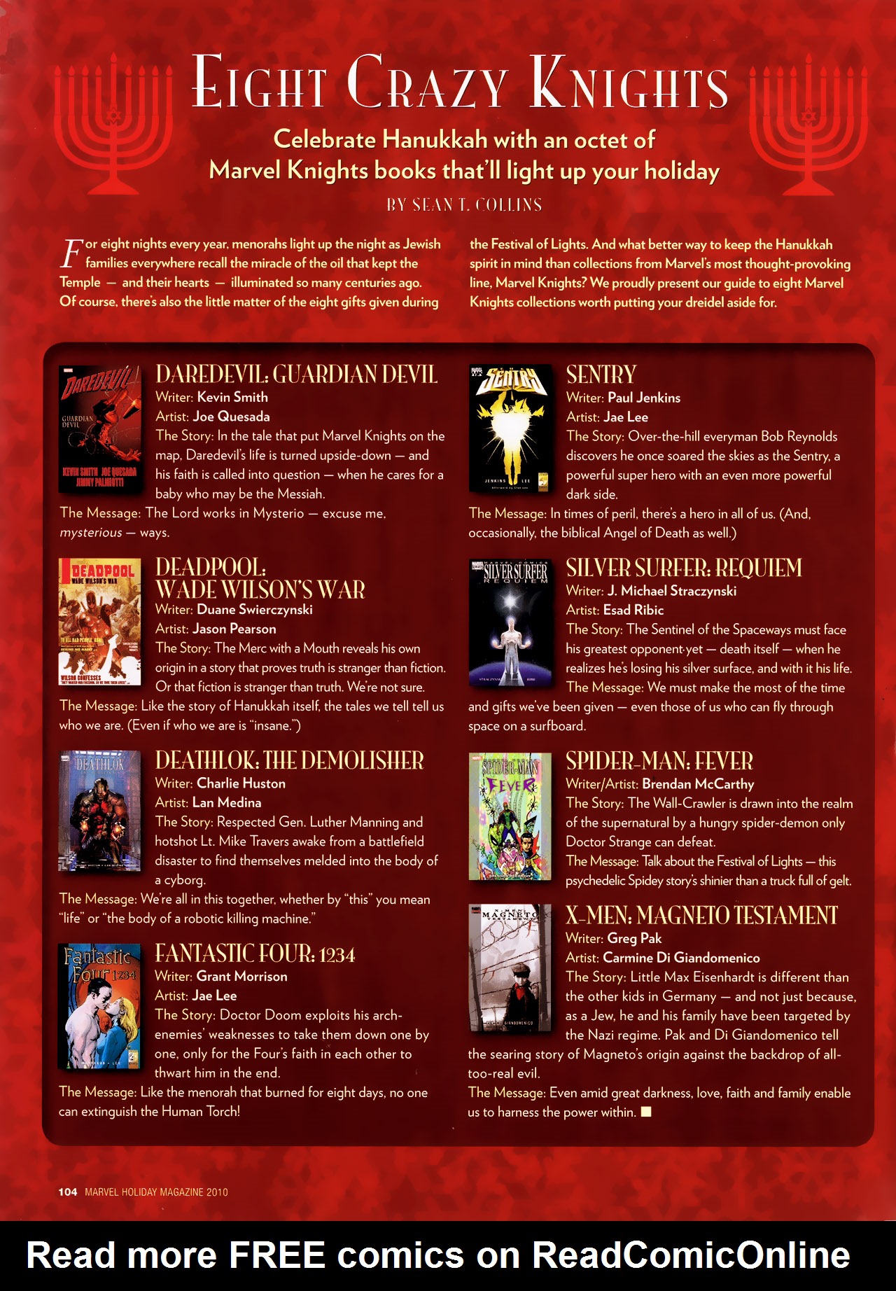 Read online Marvel Holiday Magazine 2010 comic -  Issue #1 - 108