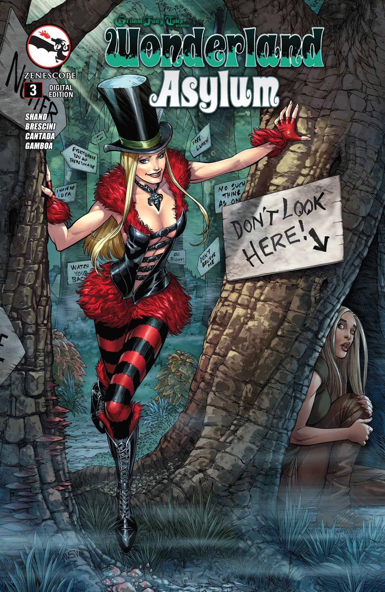 Read online Grimm Fairy Tales presents Wonderland: Asylum comic -  Issue #3 - 1