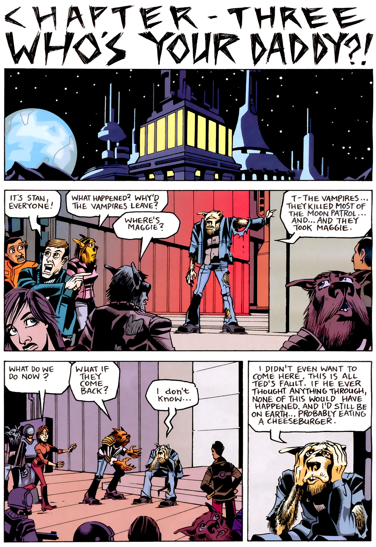 Read online Werewolves on the Moon: Versus Vampires comic -  Issue #3 - 3