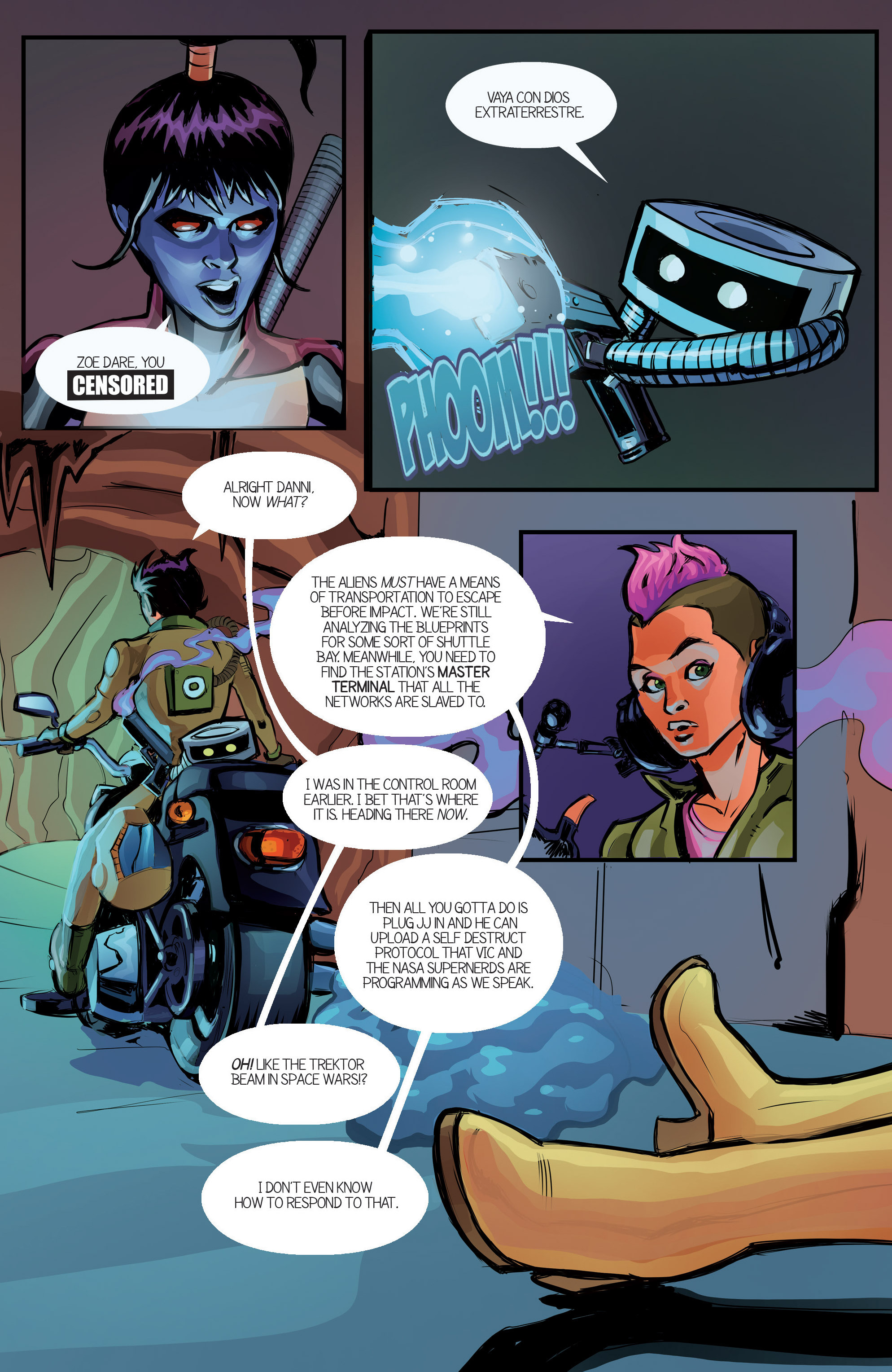 Read online Zoe Dare Versus The Disasteroid comic -  Issue #4 - 14
