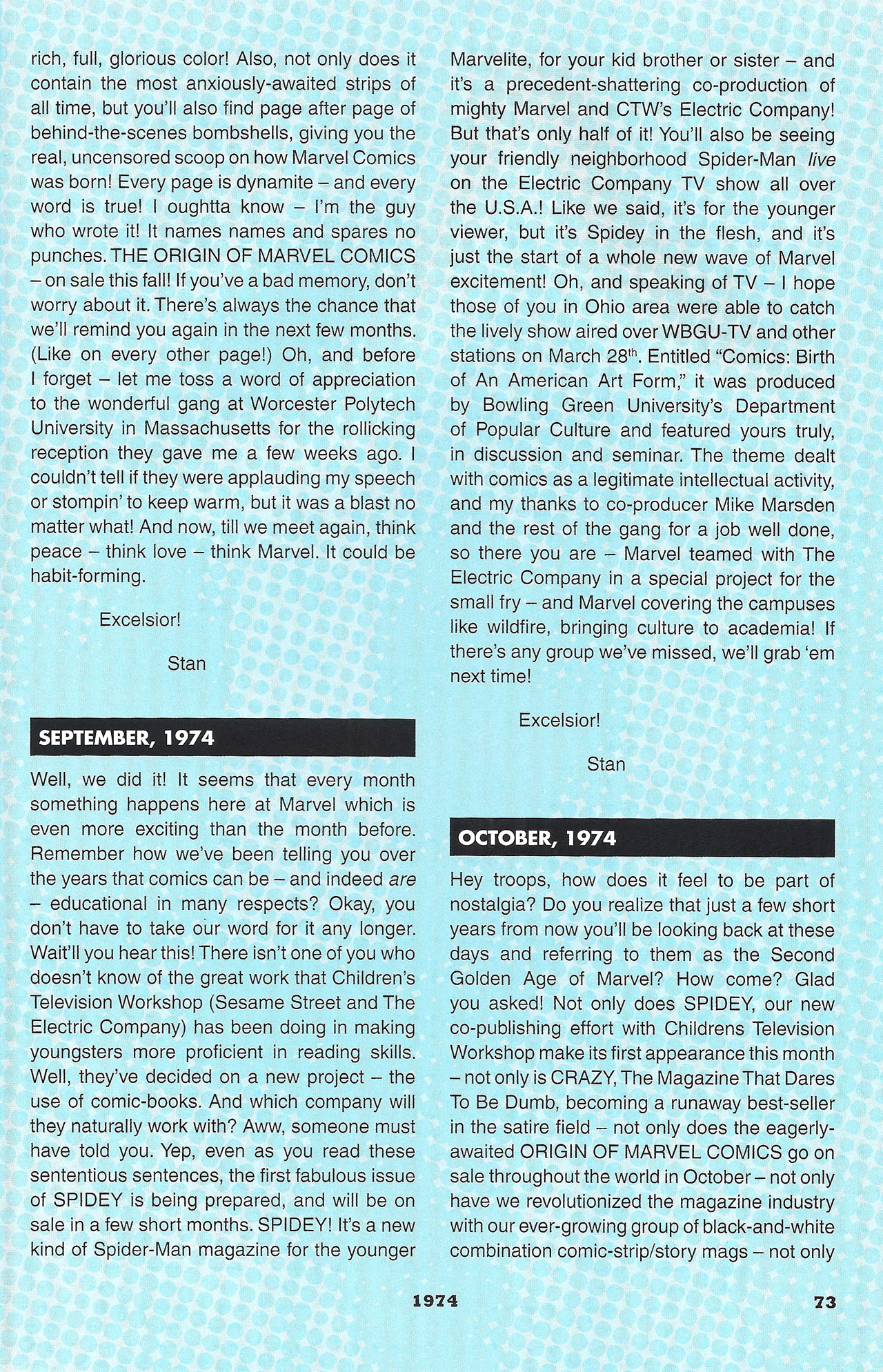 Read online Stan's Soapbox: The Collection comic -  Issue # TPB - 64