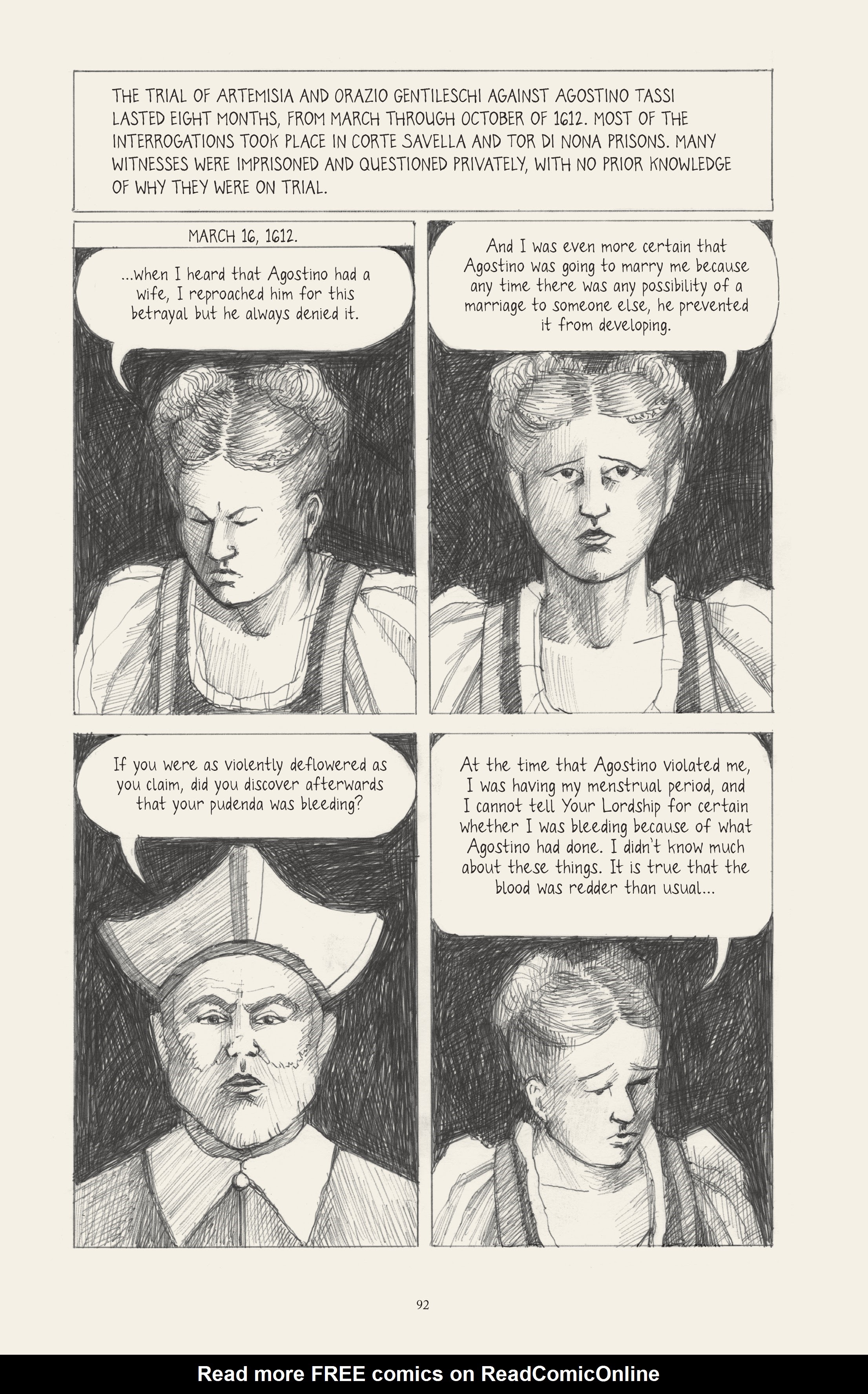 Read online I Know What I Am: The Life and Times of Artemisia Gentileschi comic -  Issue # TPB (Part 1) - 100