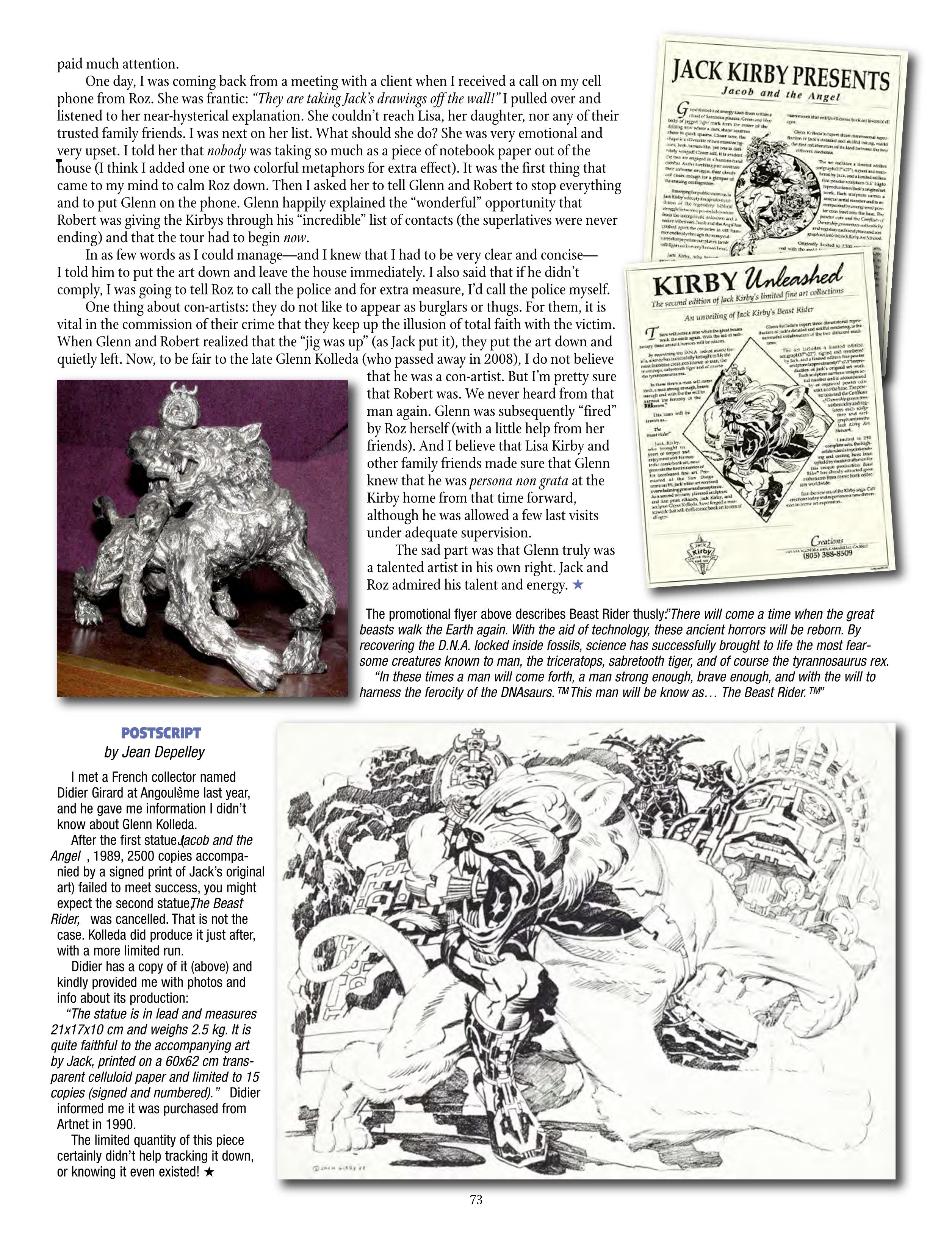 Read online The Jack Kirby Collector comic -  Issue #69 - 75