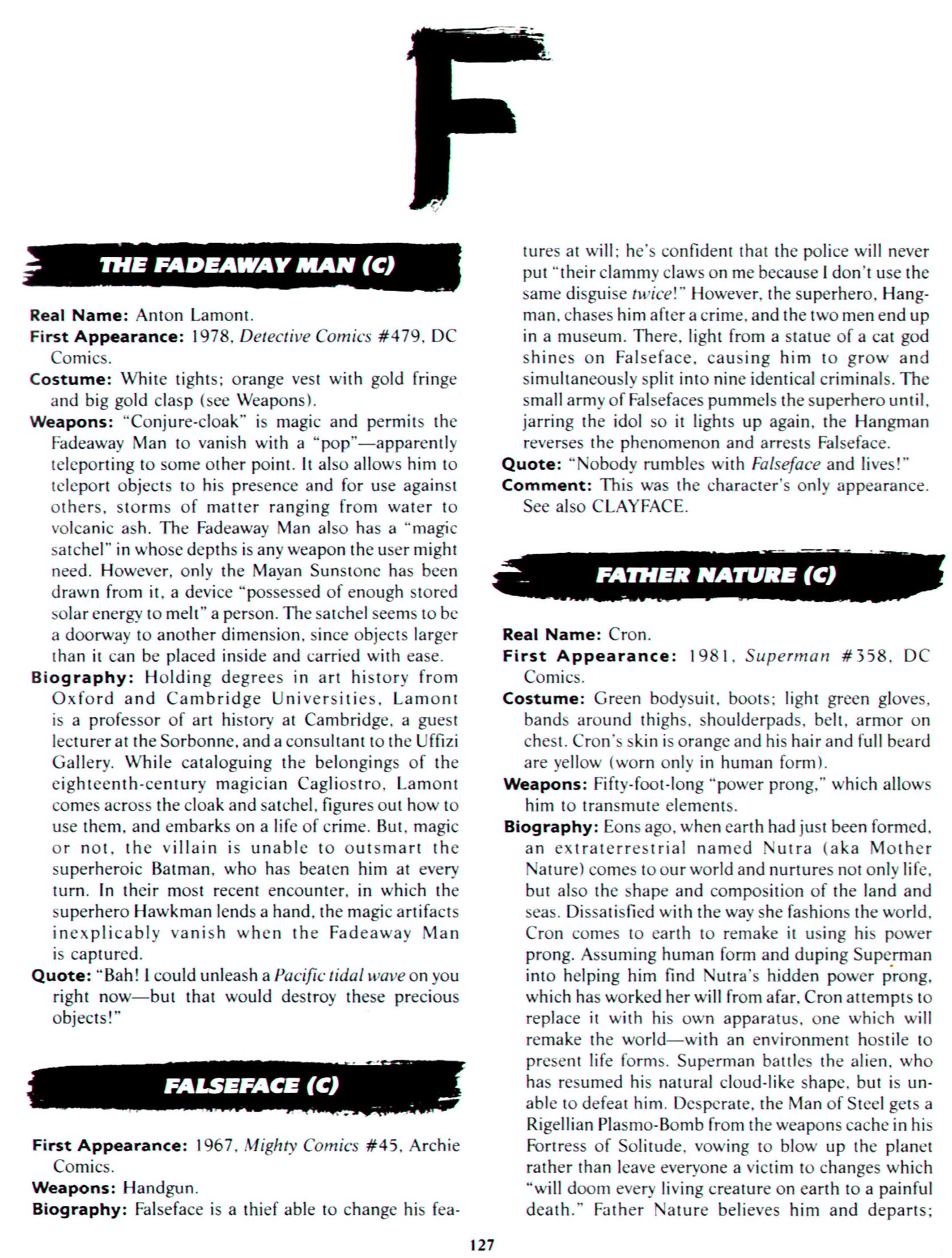 Read online The Encyclopedia of Super Villains comic -  Issue # TPB (Part 1) - 145